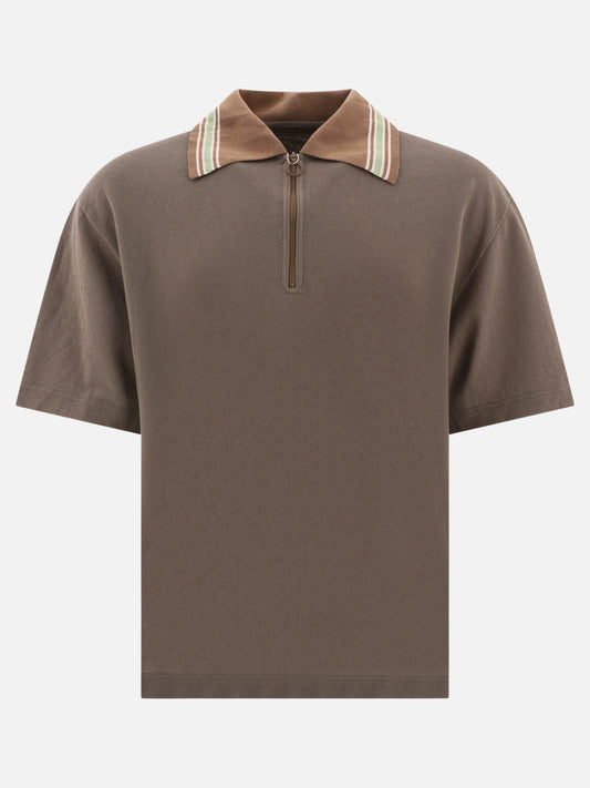 Polo shirts with buttons 100% cotton  Brown - KAPITAL Men | PLP | VIETTI Online Store 
