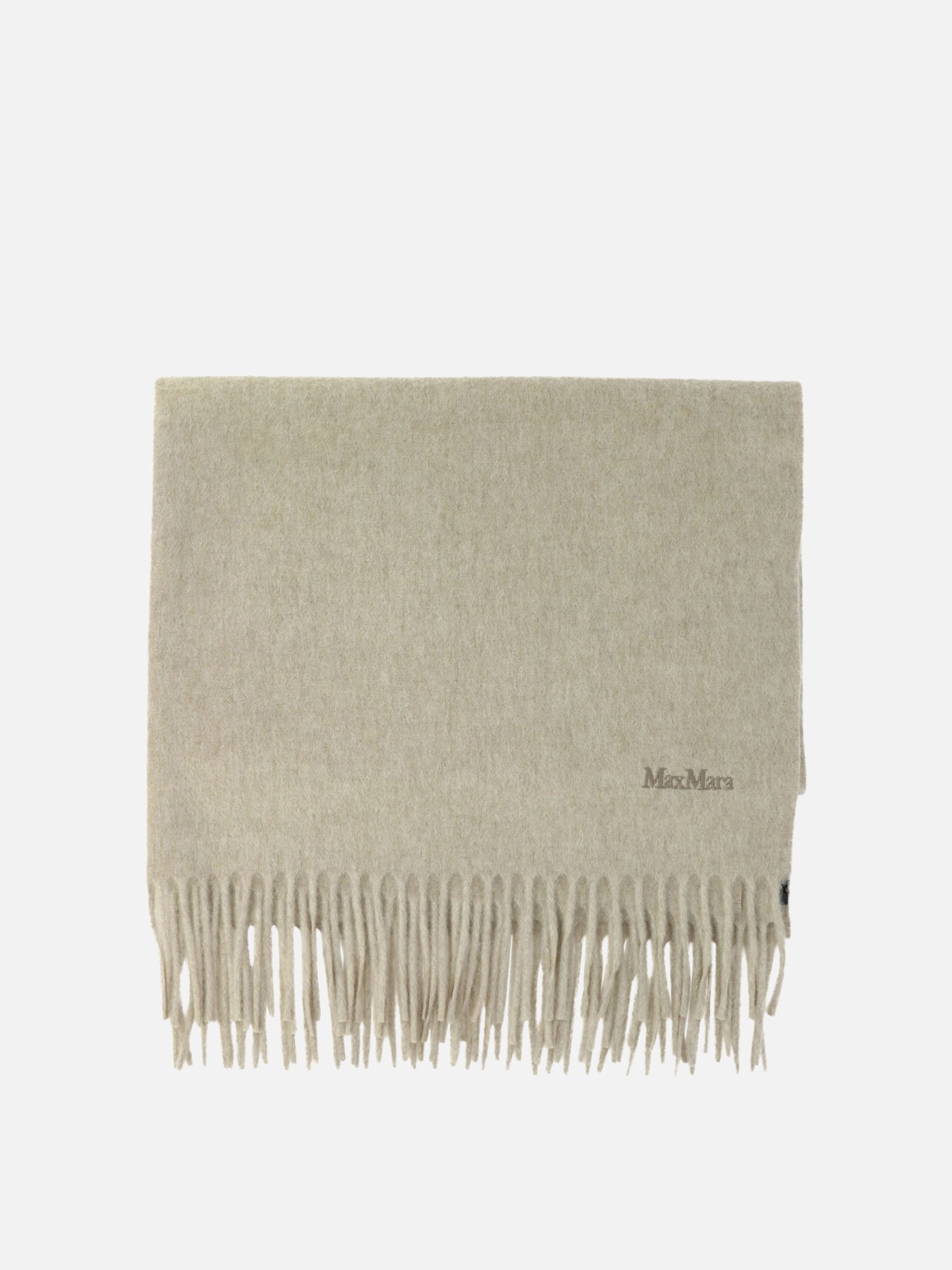 Fringed scarves 100% cashmere  Beige - Max Mara Women | PDP | VIETTI Online Store | thumbnail