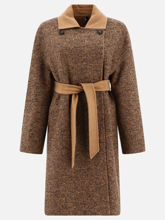 "Evelin" reversible camel and wool coat