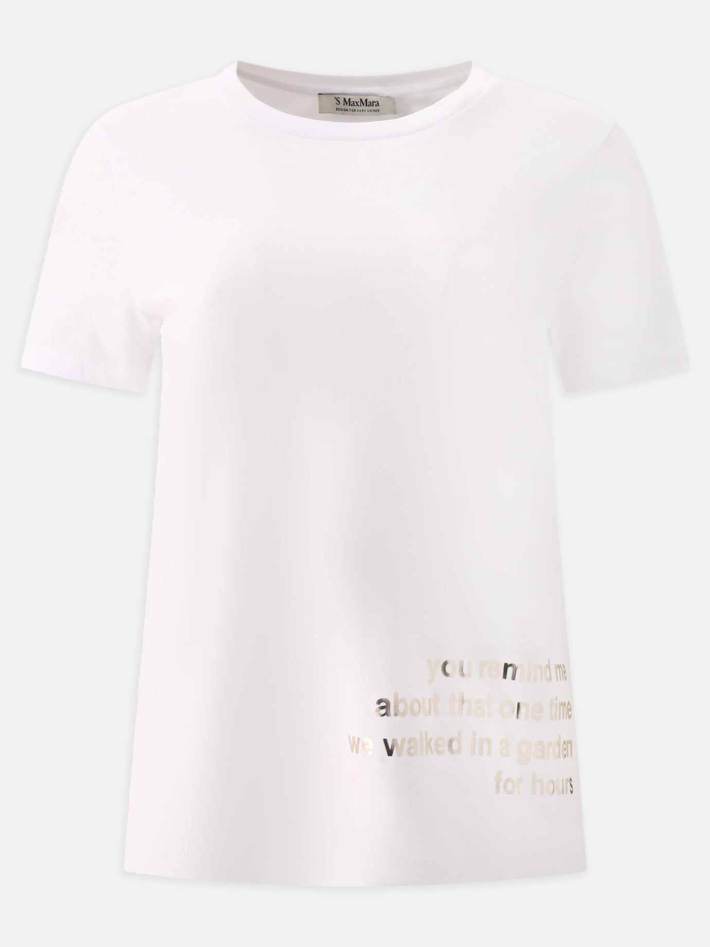 Crewneck t-shirts 100% cotone  White - Max Mara S Women | PDP | VIETTI Online Store | Zoom-Modal
