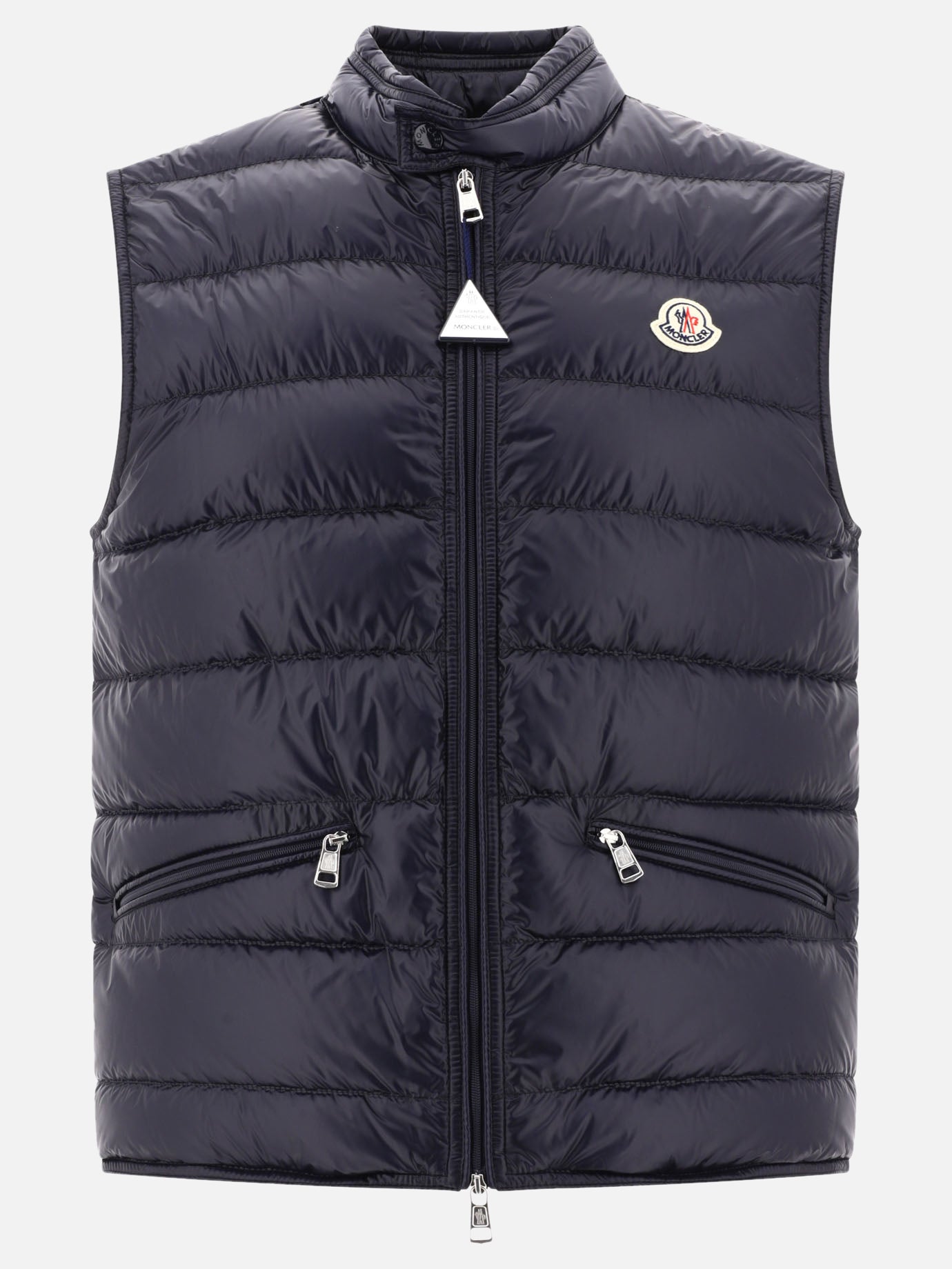 Vest jackets Logo  Blue - Moncler Men | PDP | VIETTI Online Store | thumbnail