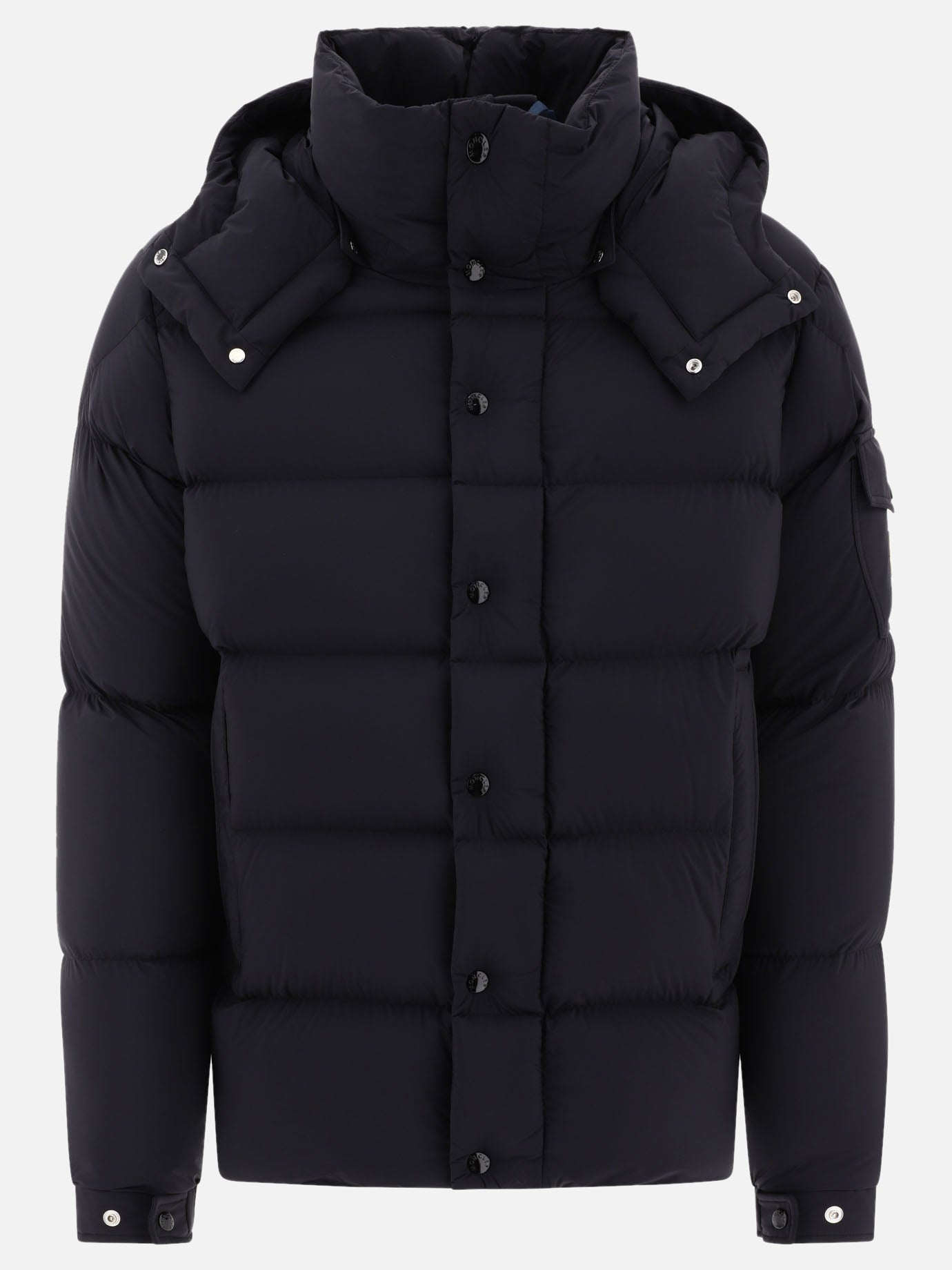 Down coats 100% polyamide - Padding: down and feathers  Black - Moncler Men | PDP | VIETTI Online Store | Zoom-Modal

