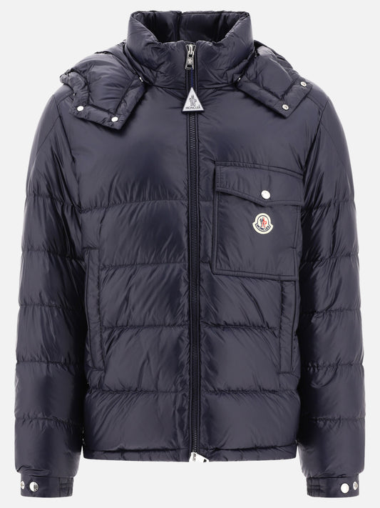 Down coats 100% polyamide - Padding: down and feathers  Blue - Moncler Men | PLP | VIETTI Online Store 
