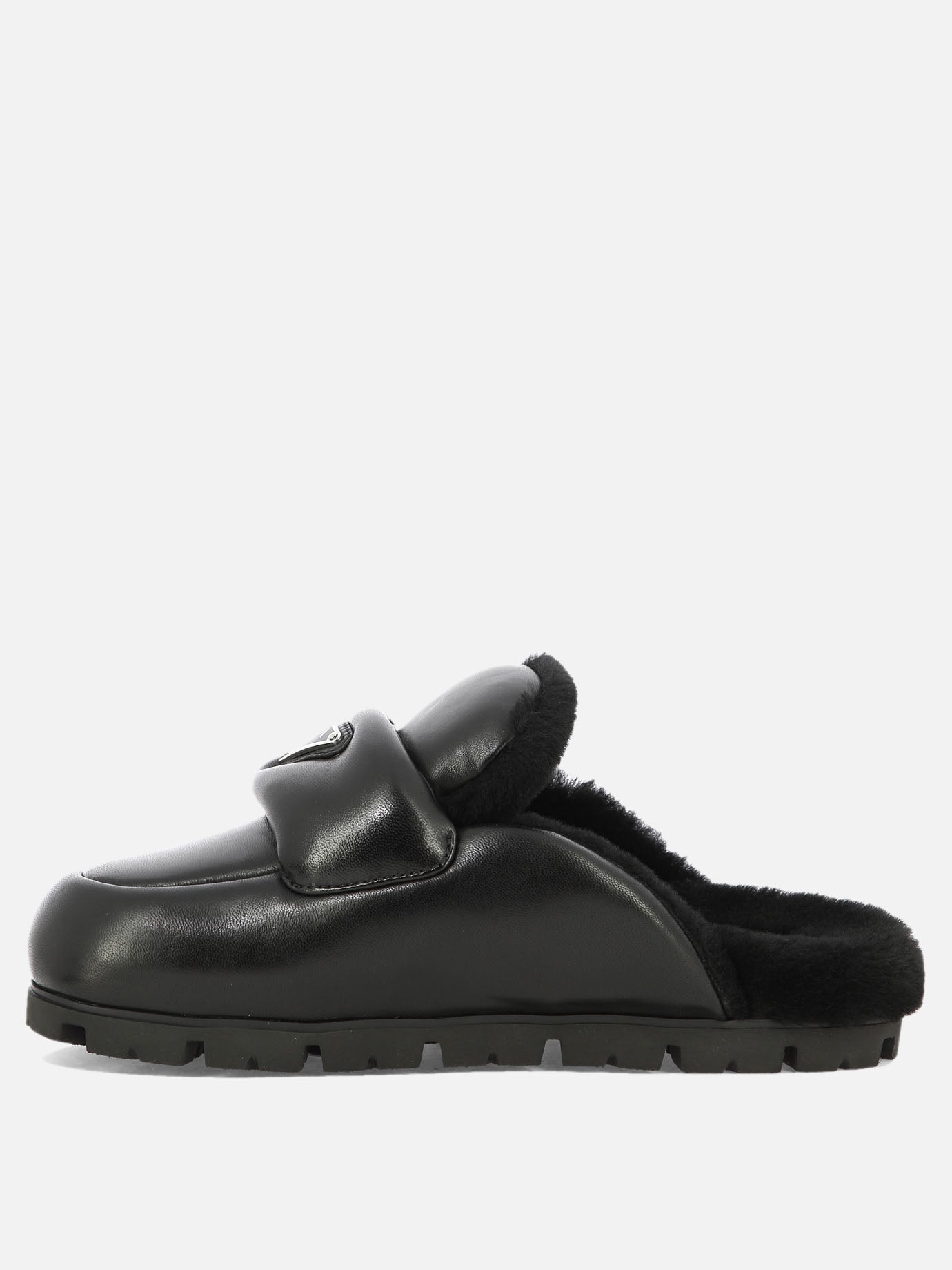 Slippers 100% pelle di agnello - 100% gomma  Black - Prada Women | PDP | VIETTI Online Store | Zoom-Modal_3
