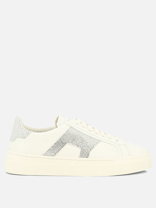 Low top sneakers 100% leather - 100% rubber  White - Santoni Women | PLP | VIETTI Online Store 
