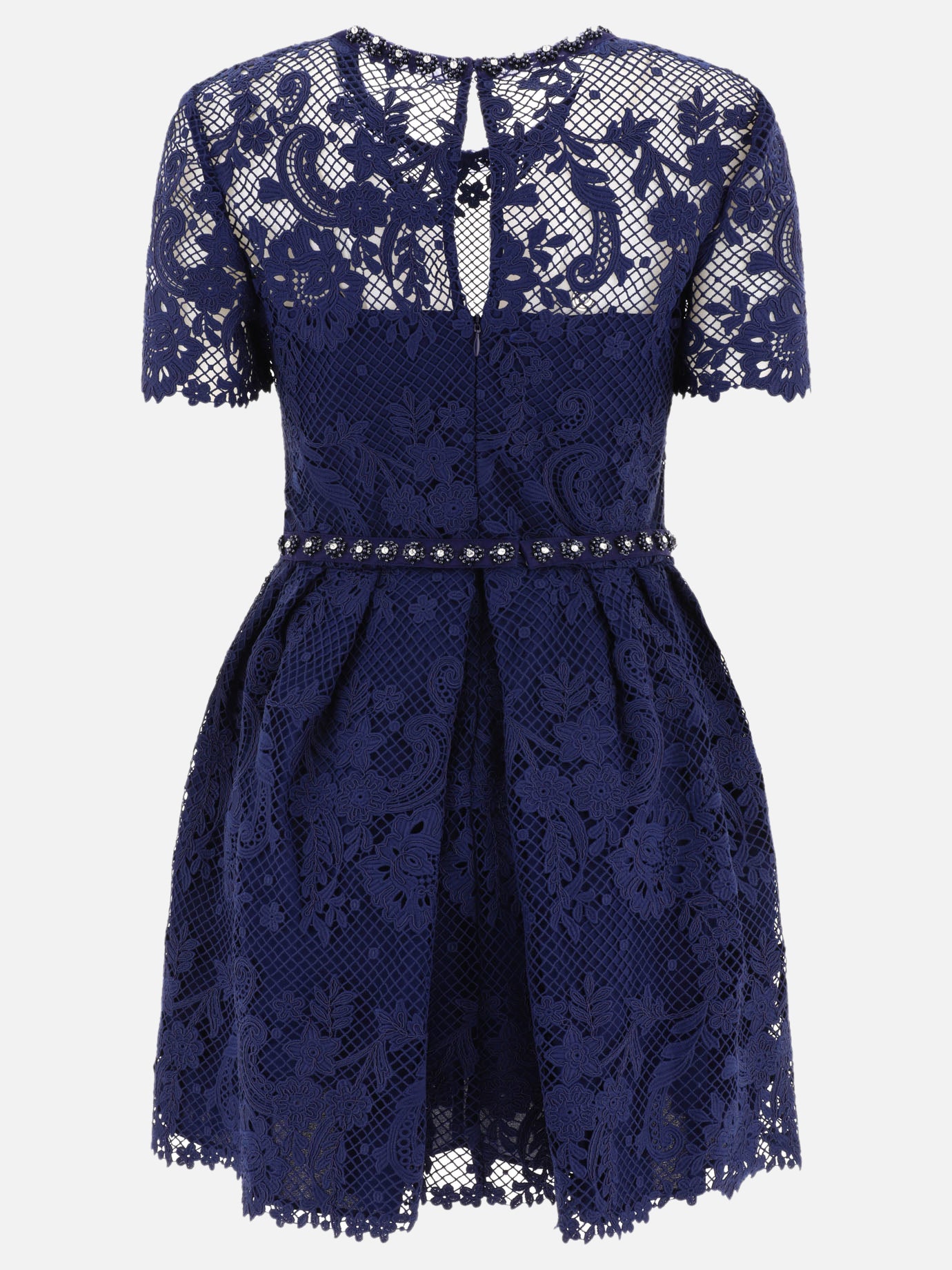 Mini dresses 100% polyester  Blue - Self-portrait Women | PDP | VIETTI Online Store | Zoom-Modal_2
