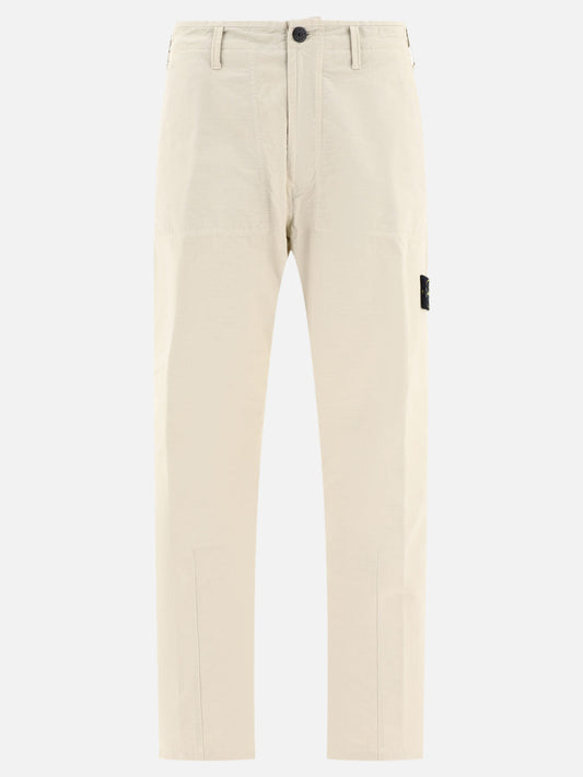 Technical trousers 100% cotton  Beige - Stone Island Men | PLP | VIETTI Online Store 

