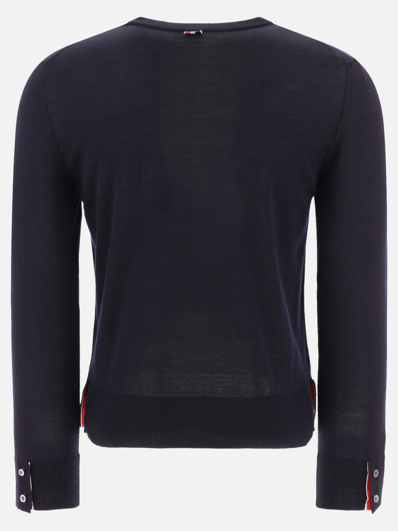 Crewneck sweaters 99% lana vergine 1% poliammide  Blue - Thom Browne Men | PDP | VIETTI Online Store | thumbnail_2