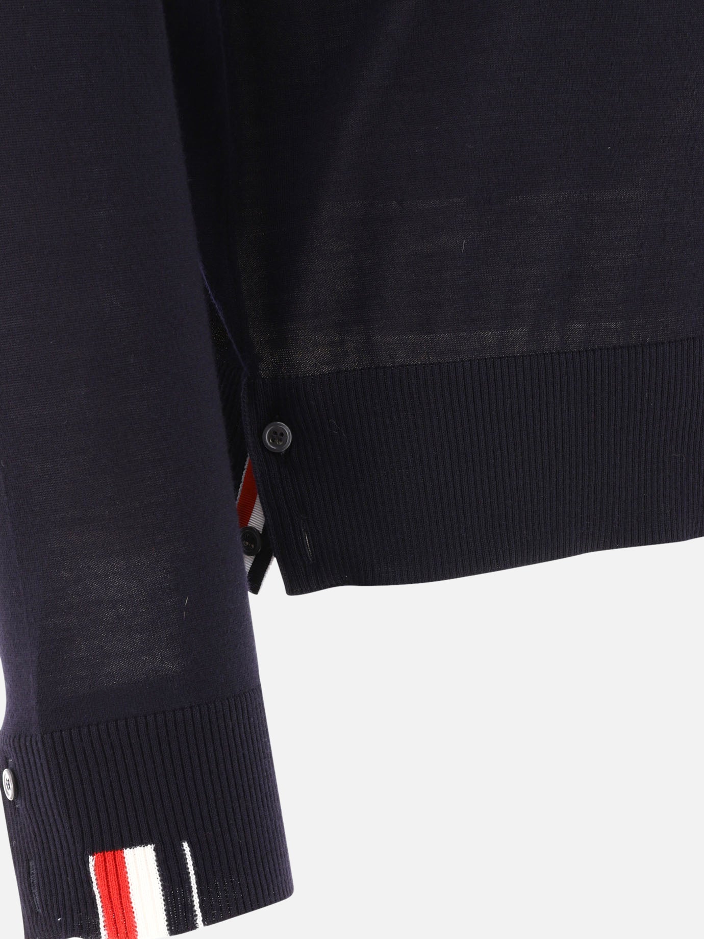 Crewneck sweaters 99% lana vergine 1% poliammide  Blue - Thom Browne Men | PDP | VIETTI Online Store | Zoom-Modal_4
