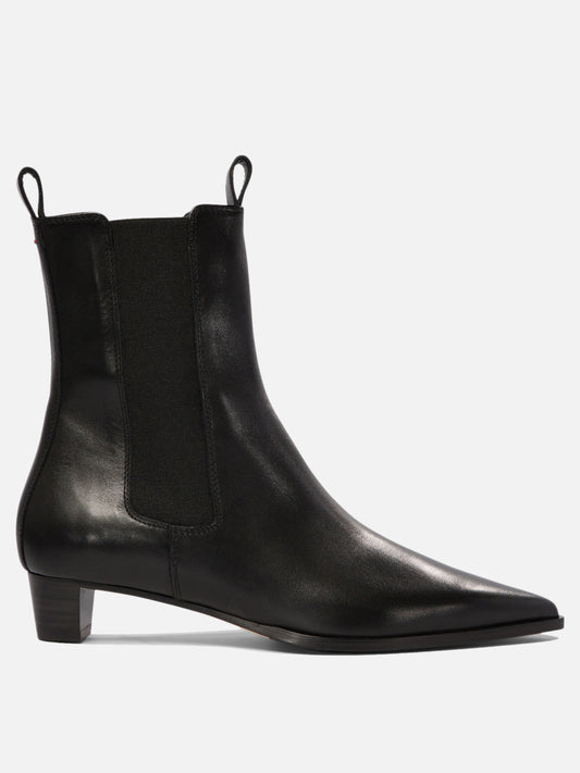 Pull-on boots 100% leather - 70% leather 30% rubber  Black - Aeyde Women | PLP | VIETTI Online Store 
