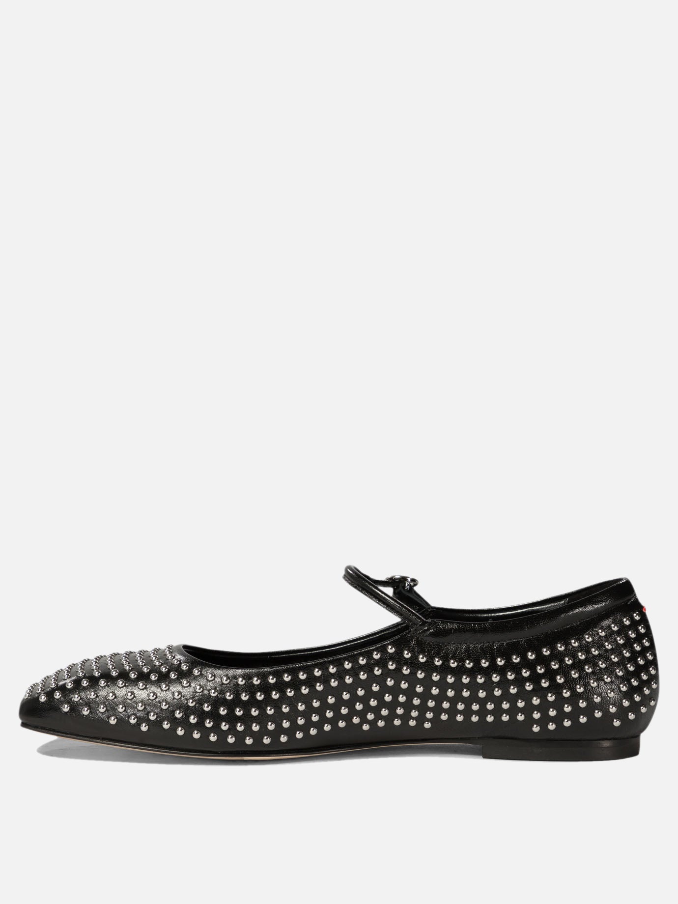 Aeyde "Uma" mini studded ballet flats Black