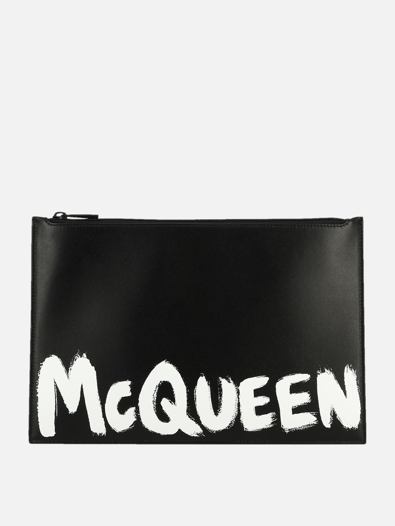 Alexander McQueen "McQueen Graffiti" clutch Black