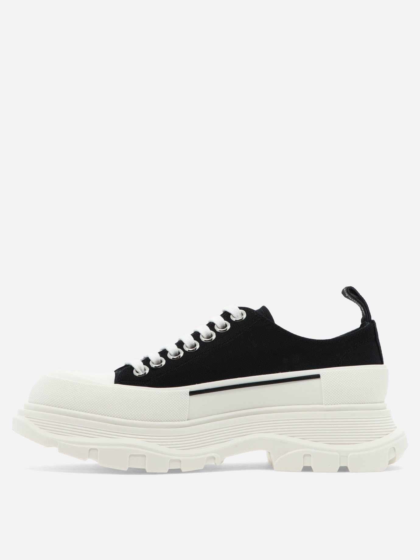 Low top sneakers 100% cotton - 100% rubber  Black - Alexander McQueen Women | PDP | VIETTI Online Store | thumbnail_3