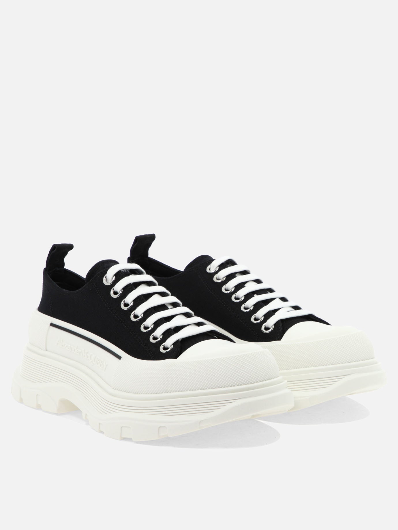 Low top sneakers 100% cotton - 100% rubber  Black - Alexander McQueen Men | PDP | VIETTI Online Store | Zoom-Modal_2
