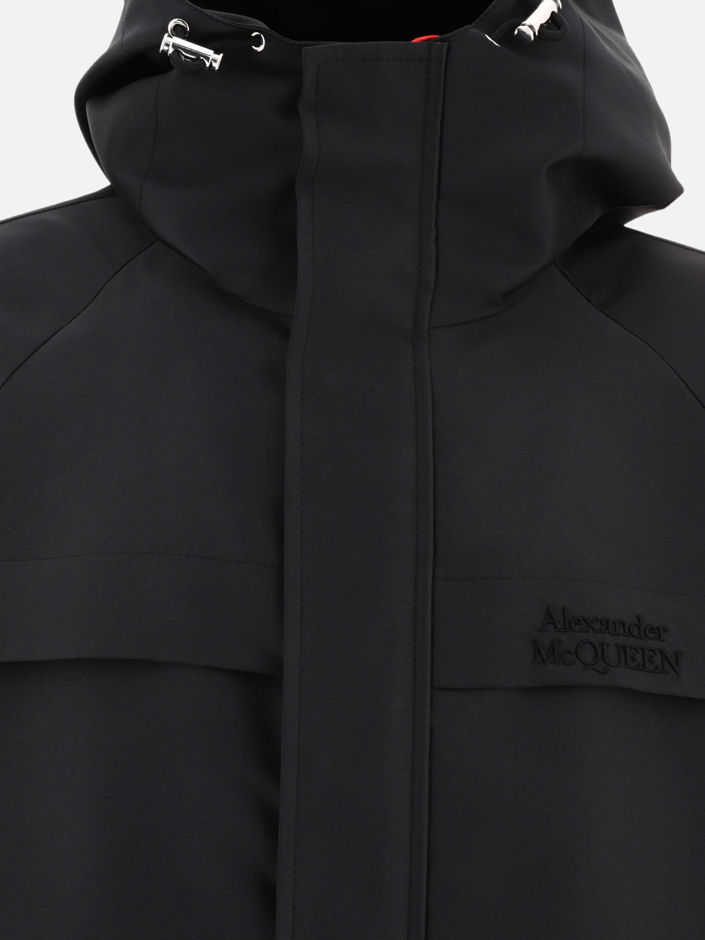 Alexander McQueen Jacket with embroidered logo Black