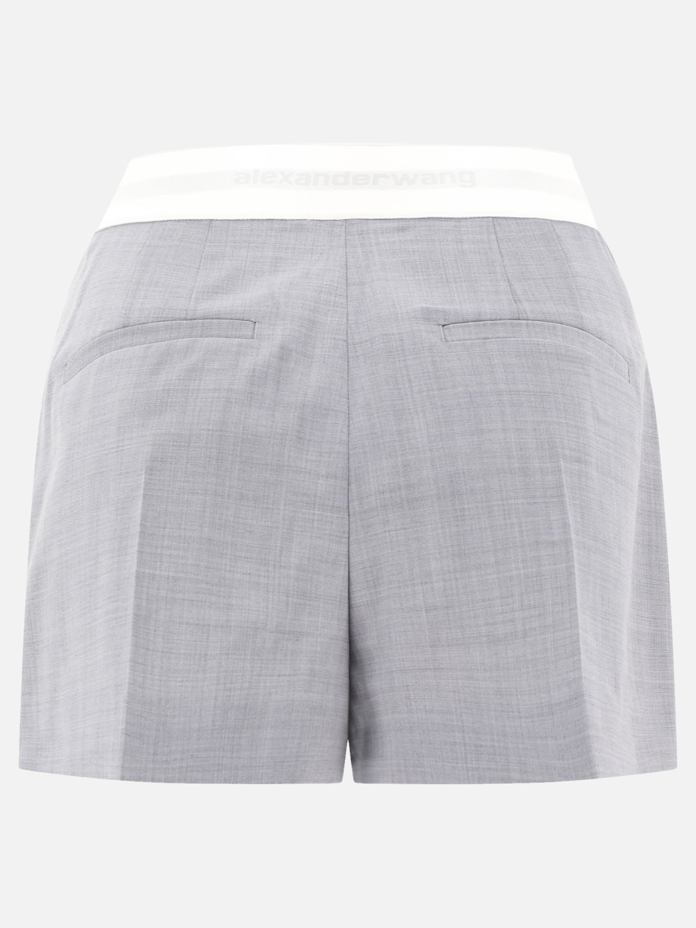 Formal shorts Solid colour  Grey - Alexander Wang Women | PDP | VIETTI Online Store | Zoom-Modal_2
