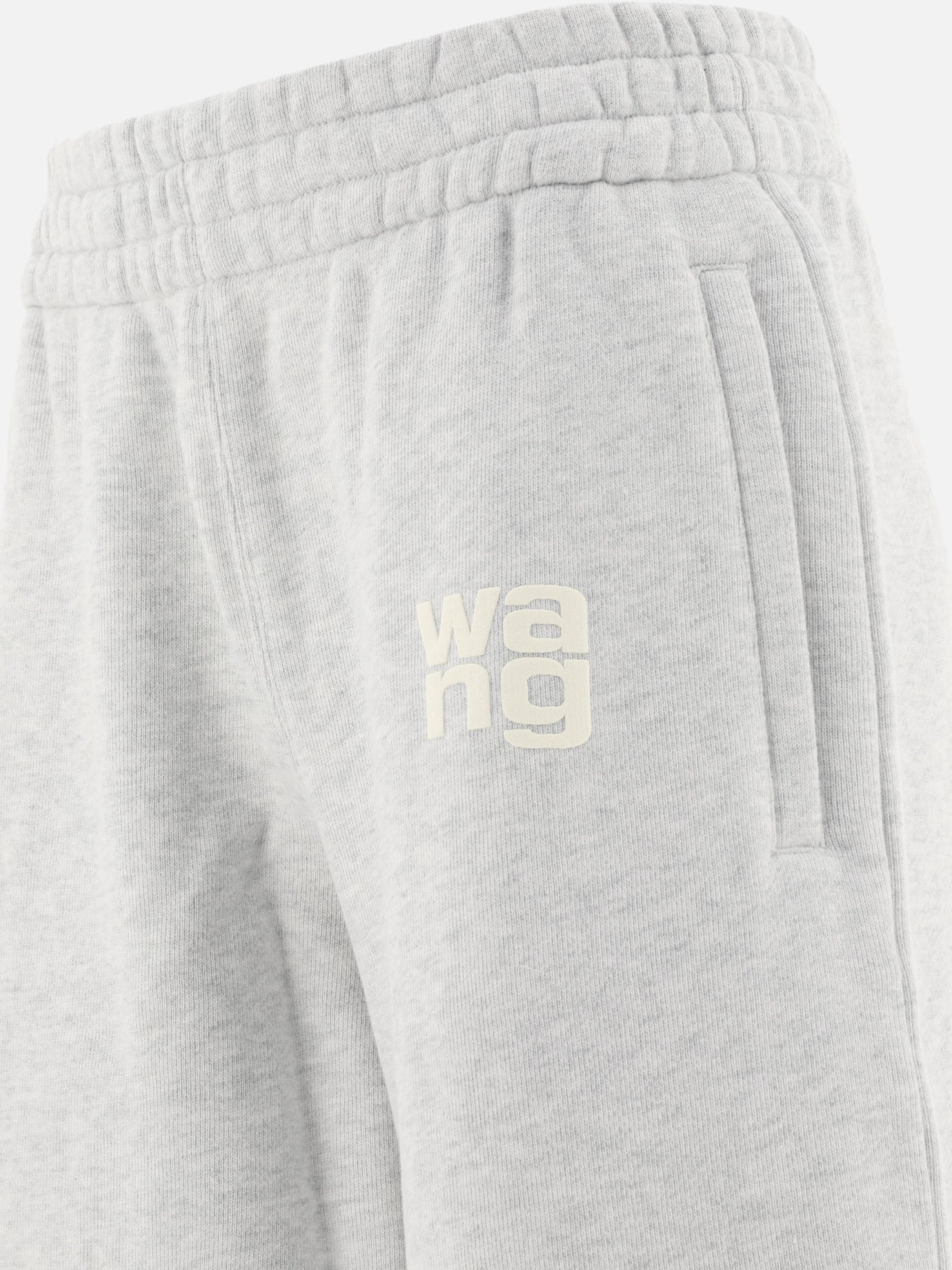 Joggers with rubberised logo