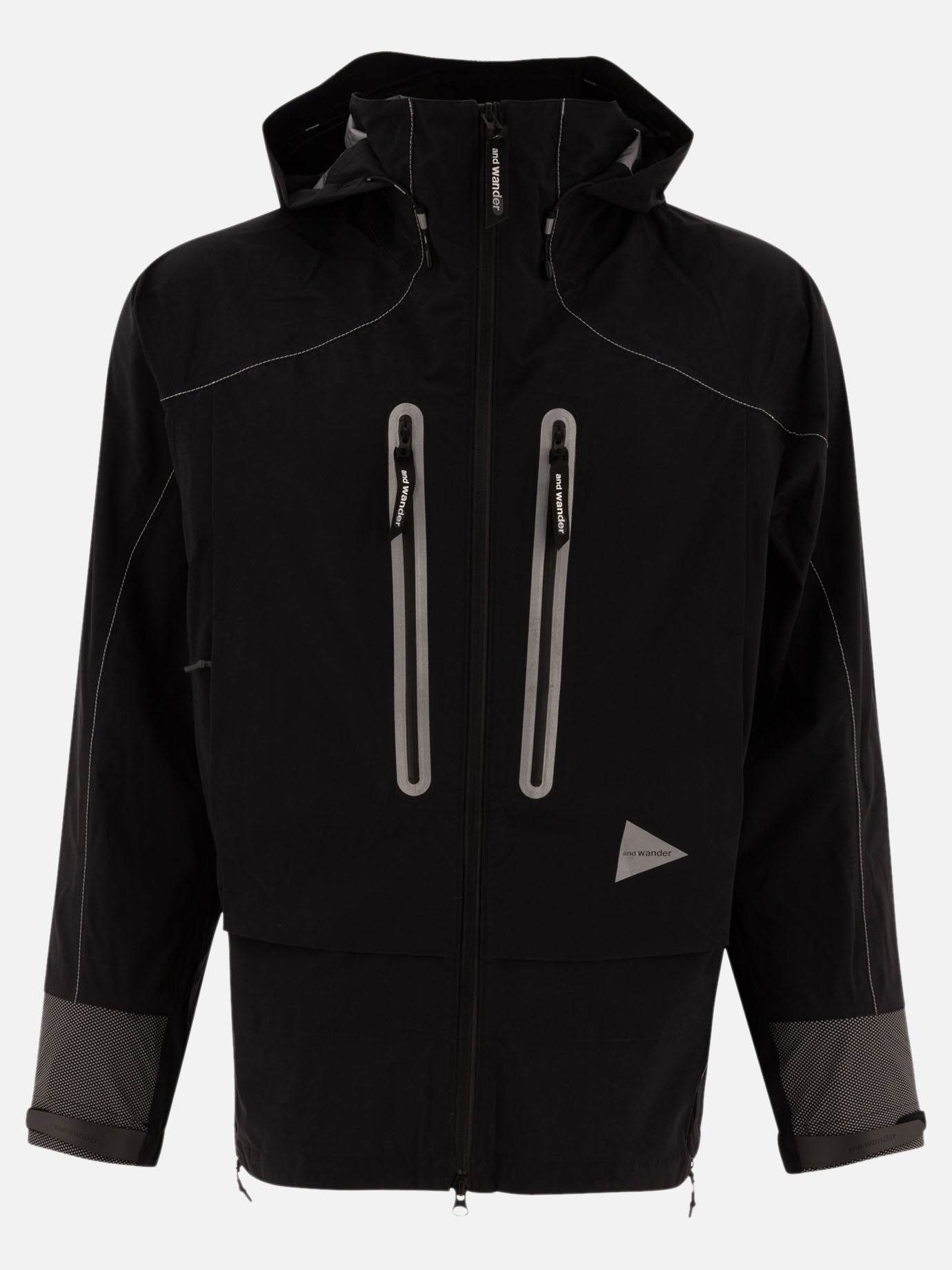 Technical jackets Solid colour  Black - and Wander Men | PDP | VIETTI Online Store | thumbnail