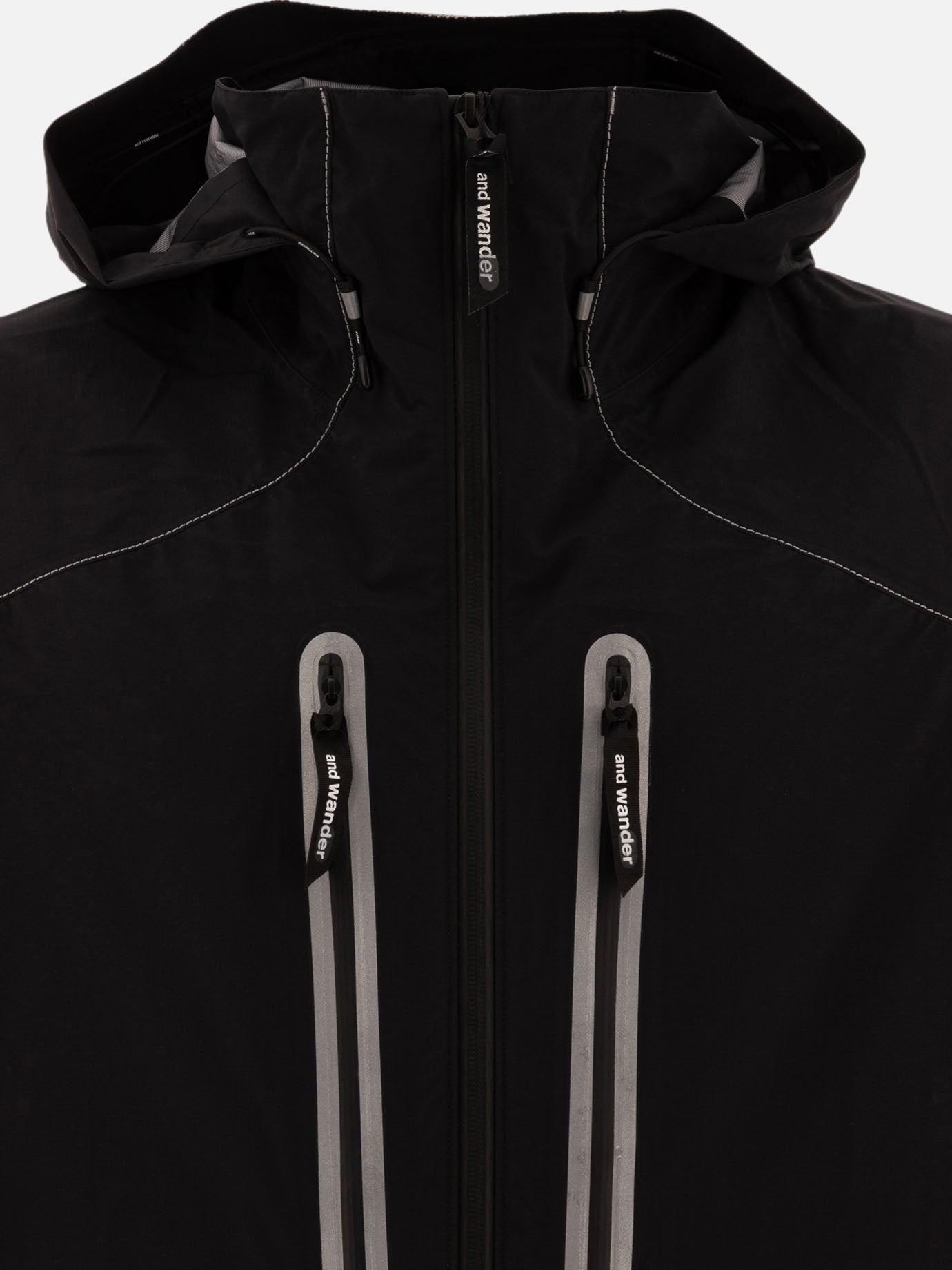 Technical jackets Solid colour  Black - and Wander Men | PDP | VIETTI Online Store | Zoom-Modal_3

