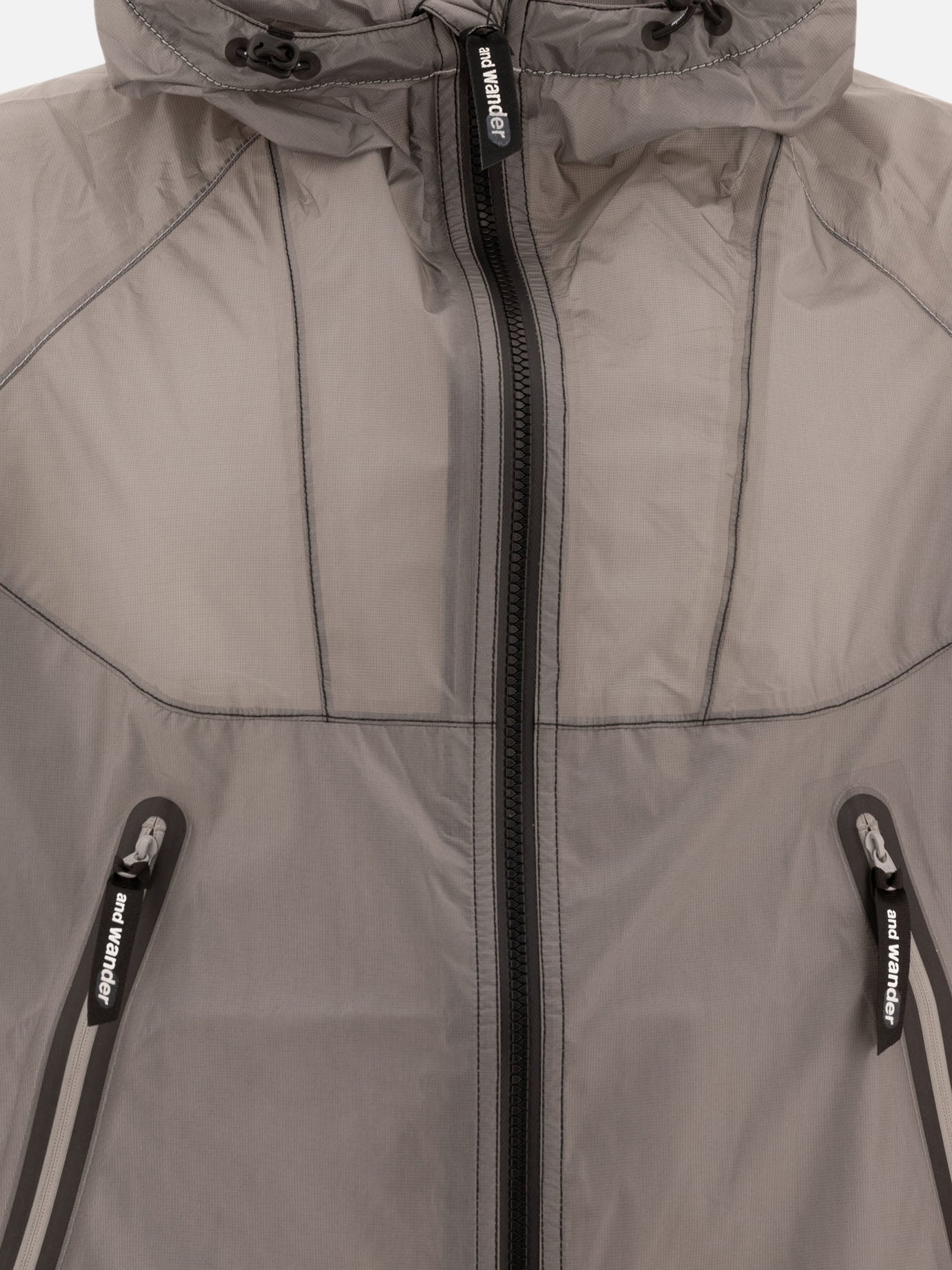 Technical jackets Solid colour  Grey - and Wander Men | PDP | VIETTI Online Store | Zoom-Modal_3
