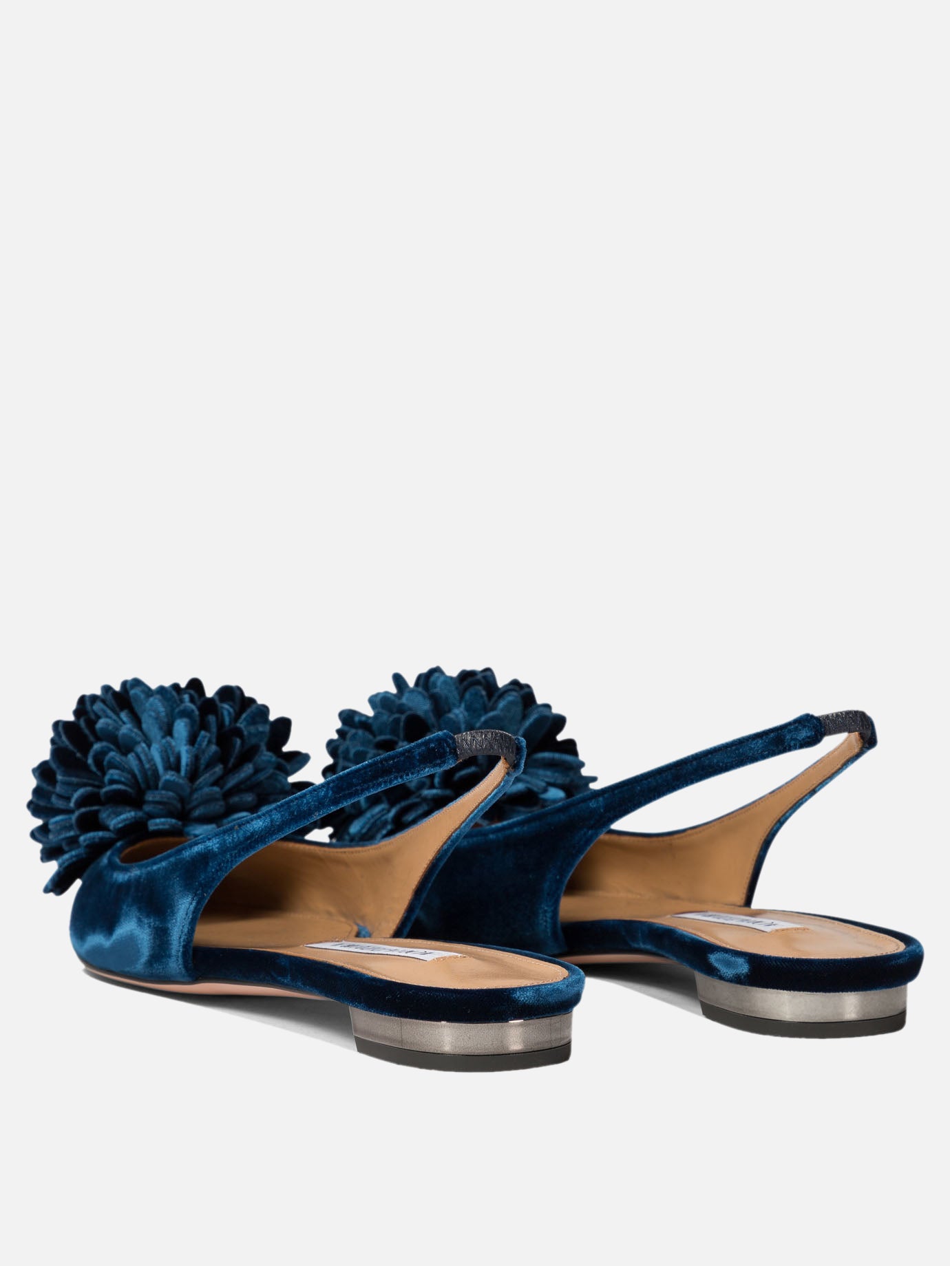 Aquazzura "Couturier" slingback flats Blue