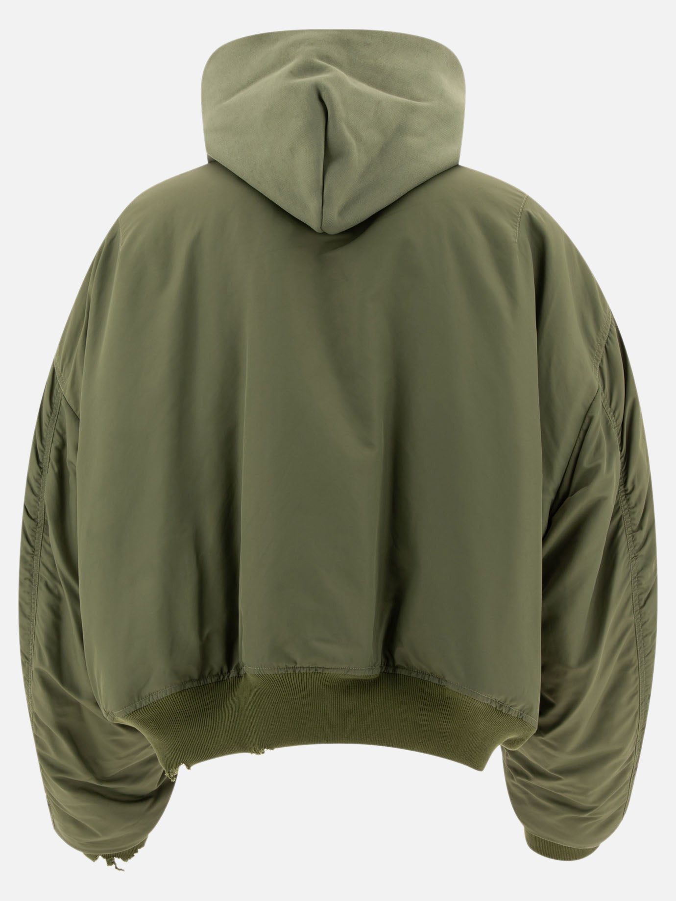 Bomber jacket with contrasting interior