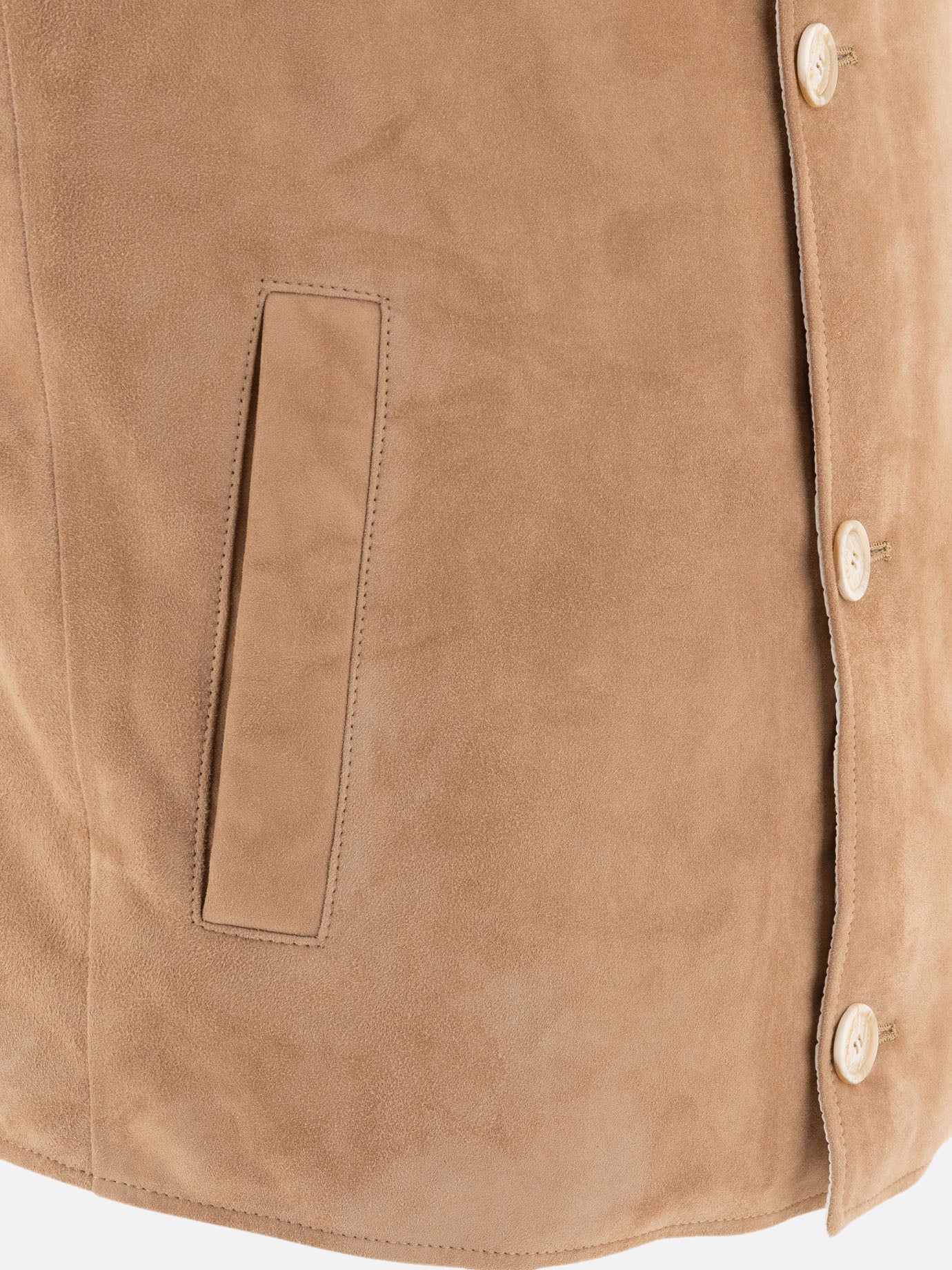 Vest jackets Solid colour  Beige - Brunello Cucinelli Men | PDP | VIETTI Online Store | Zoom-Modal_3
