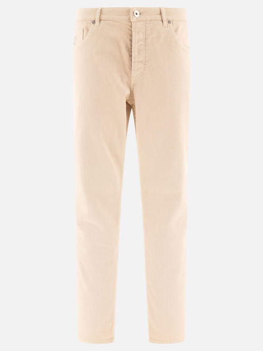 Garment-dyed trousers