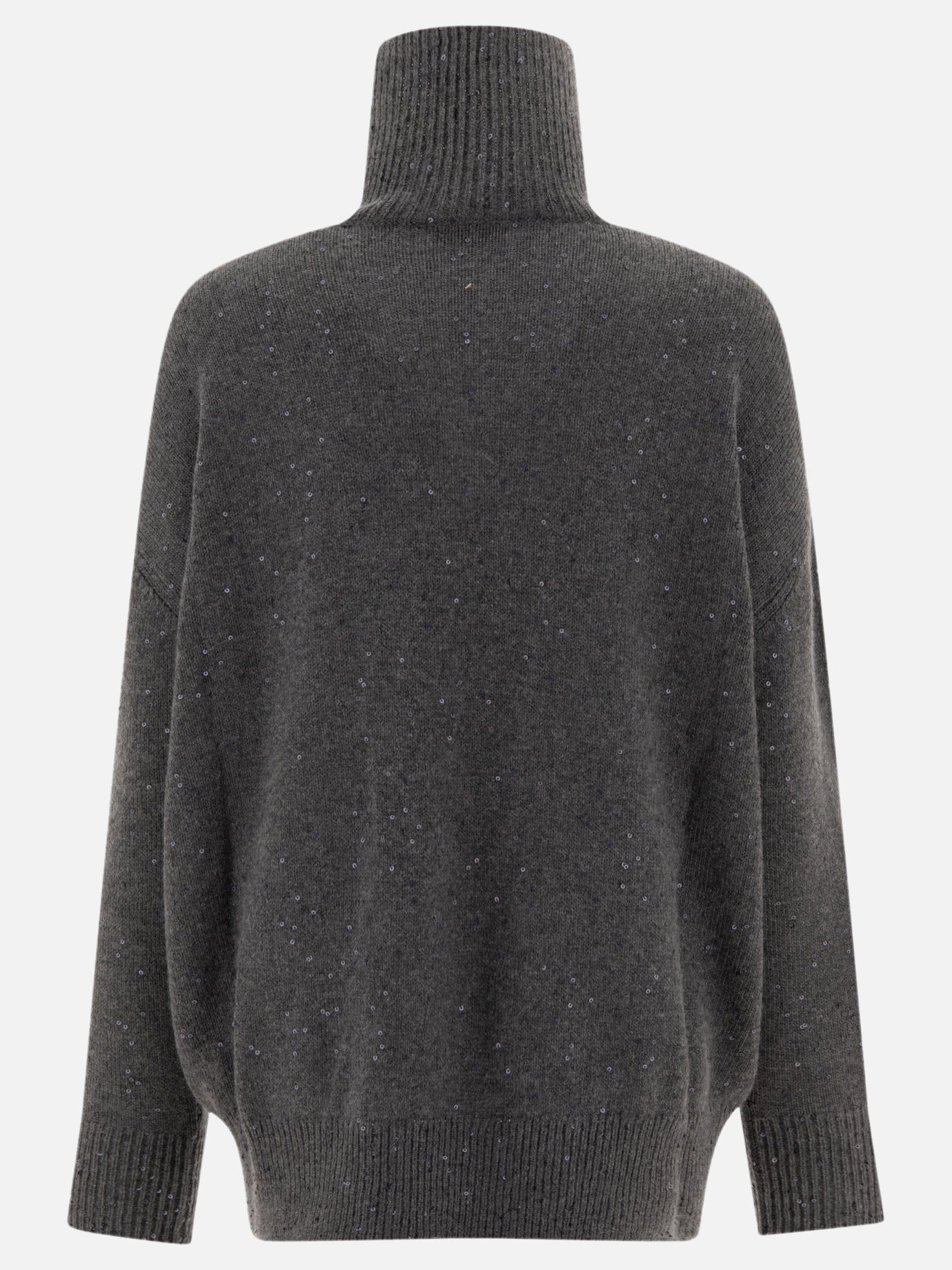 Cashmere and silk turtleneck with sequins