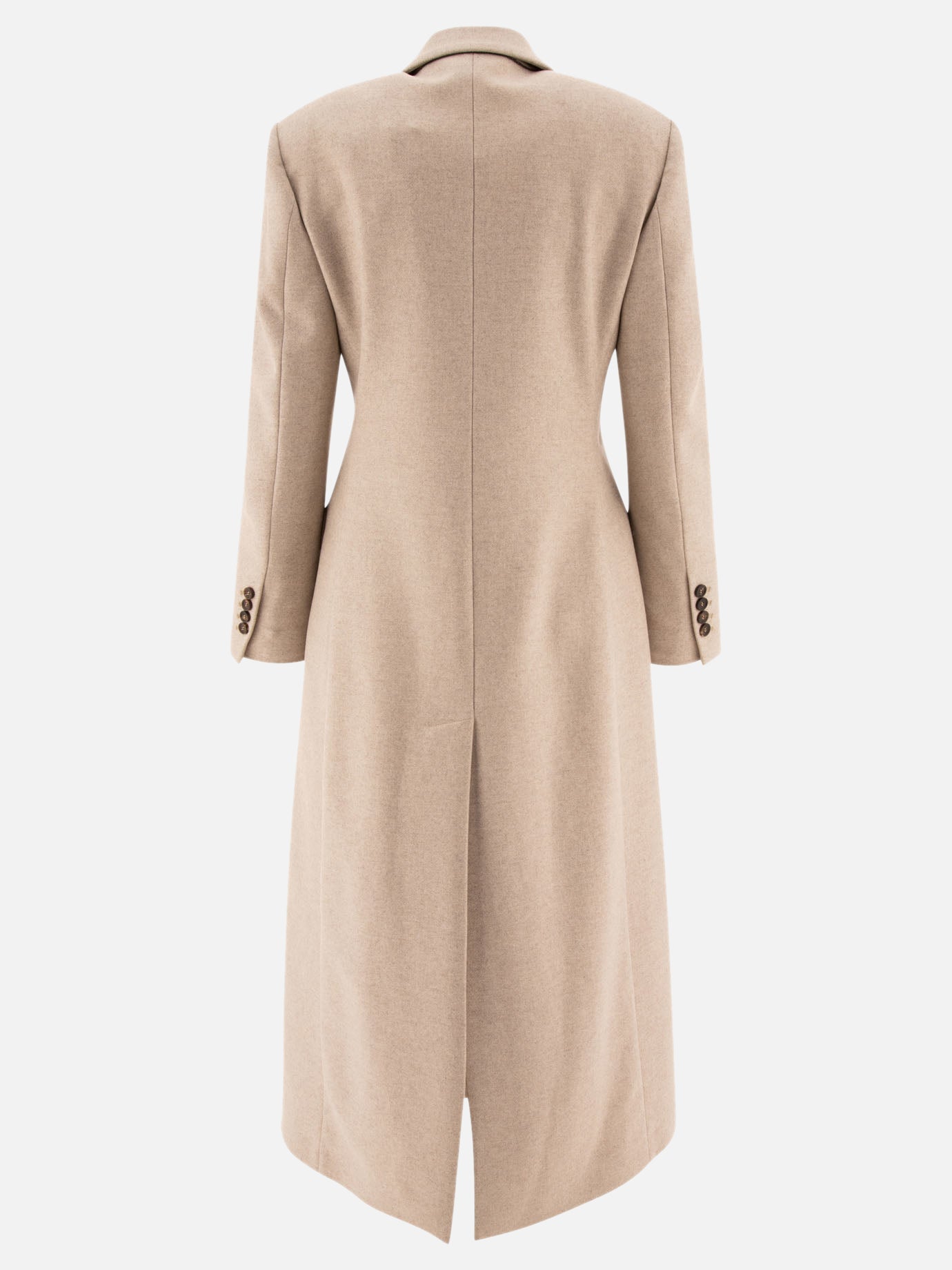 Long coats Solid colour  Beige - Brunello Cucinelli Women | PDP | VIETTI Online Store | Zoom-Modal_2
