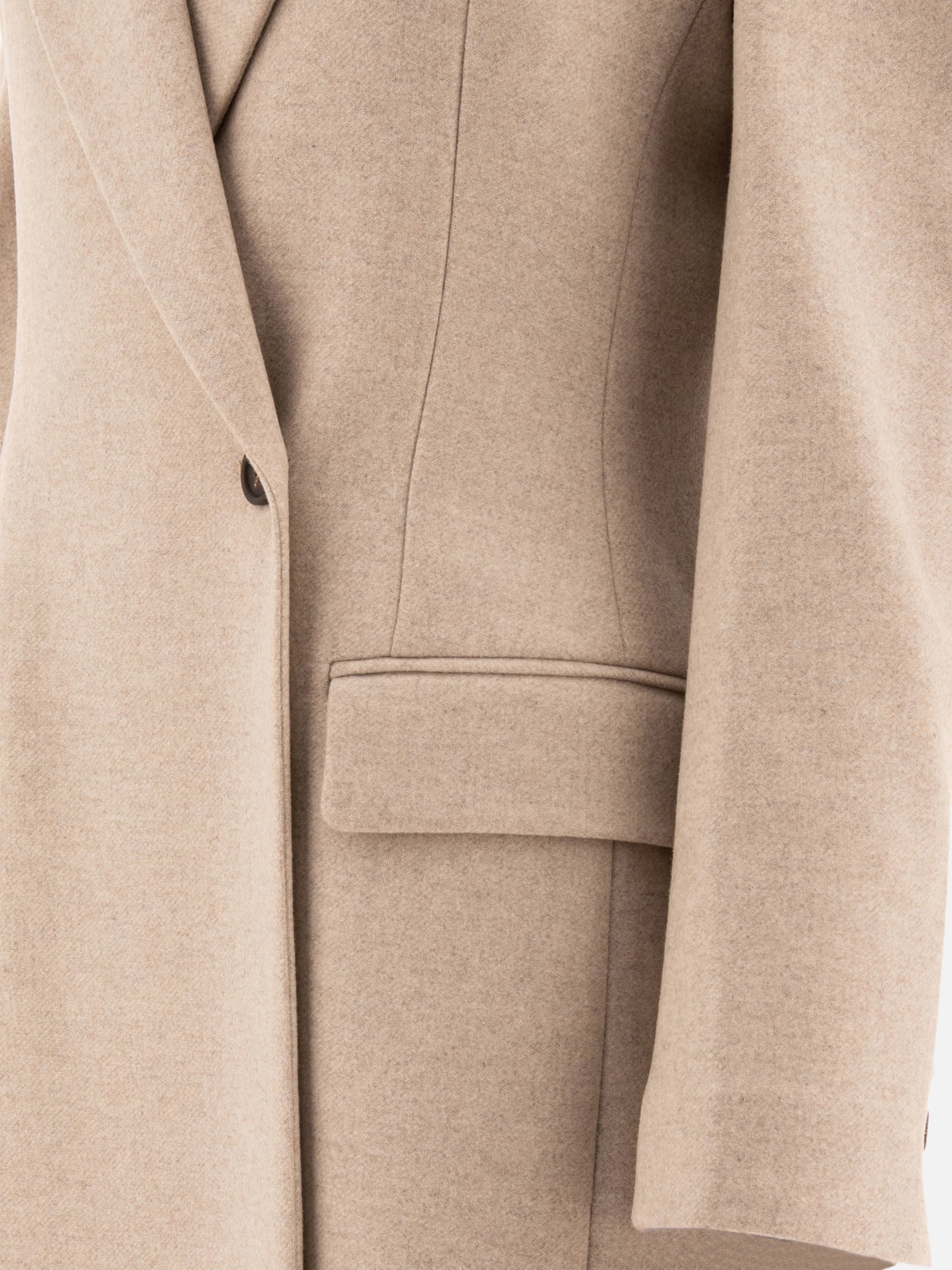 Long coats Solid colour  Beige - Brunello Cucinelli Women | PDP | VIETTI Online Store | thumbnail_4