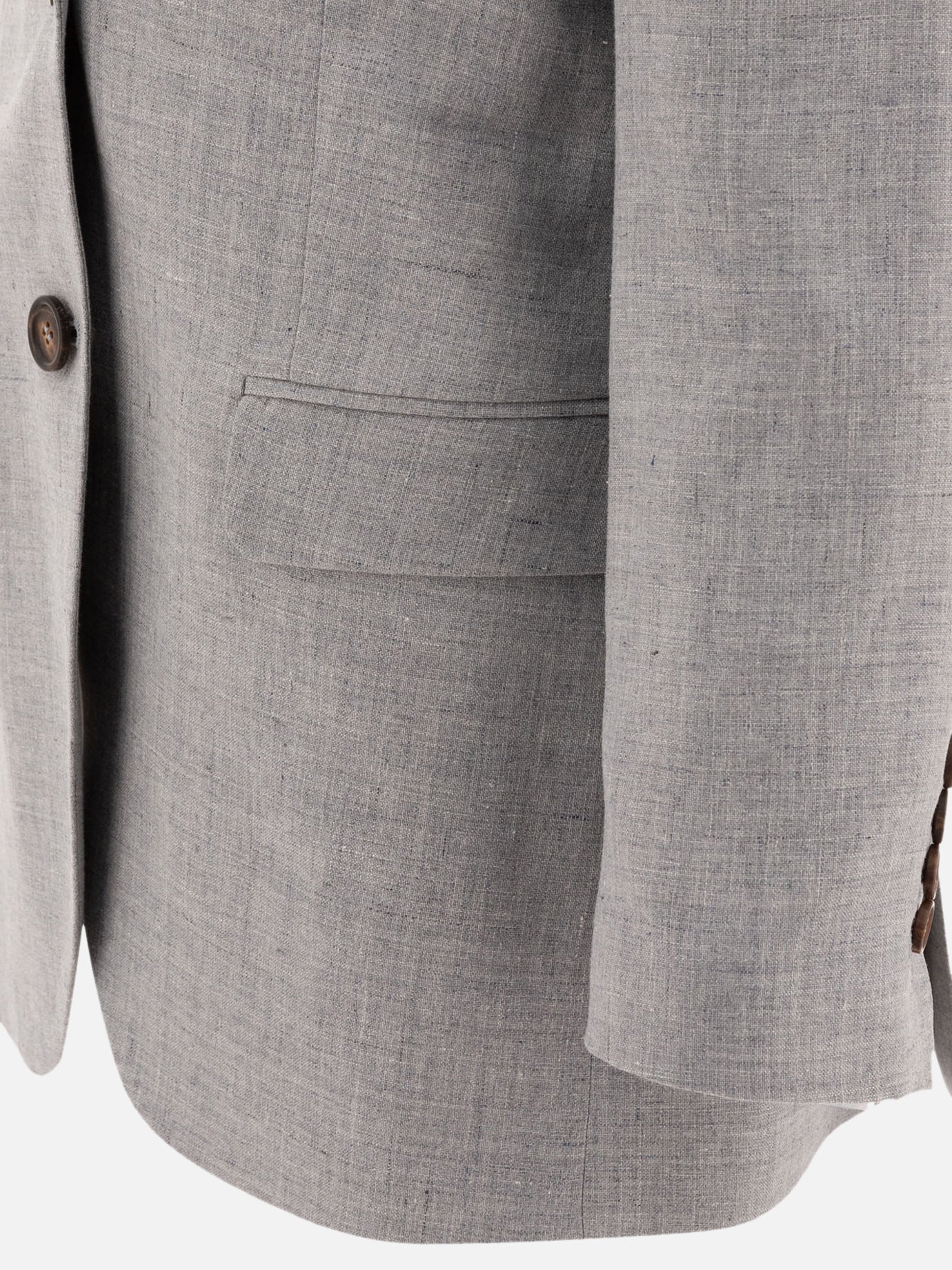 Blazers Solid colour  Grey - Brunello Cucinelli Women | PDP | VIETTI Online Store | thumbnail_4