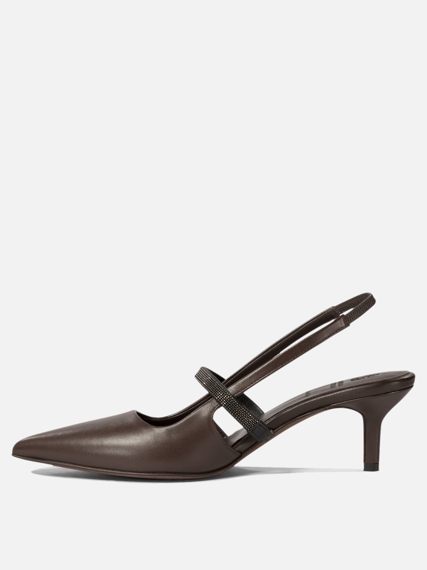 Brunello Cucinelli "City" slingback Brown