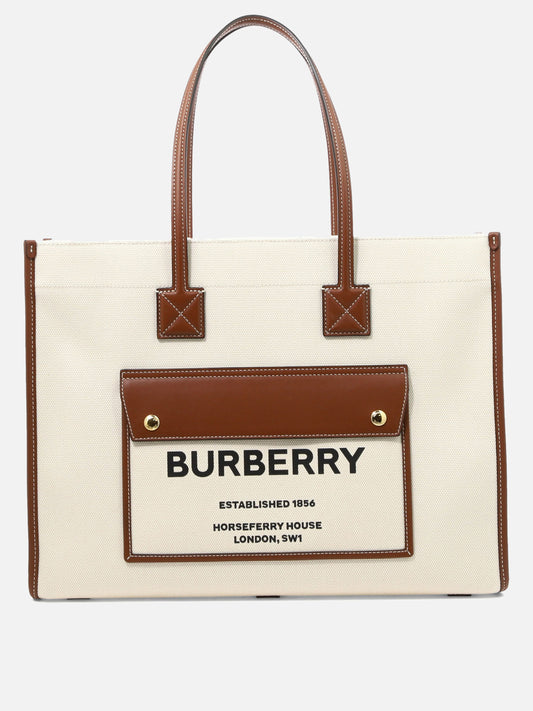 Burberry "Medium Freya" tote bag Beige