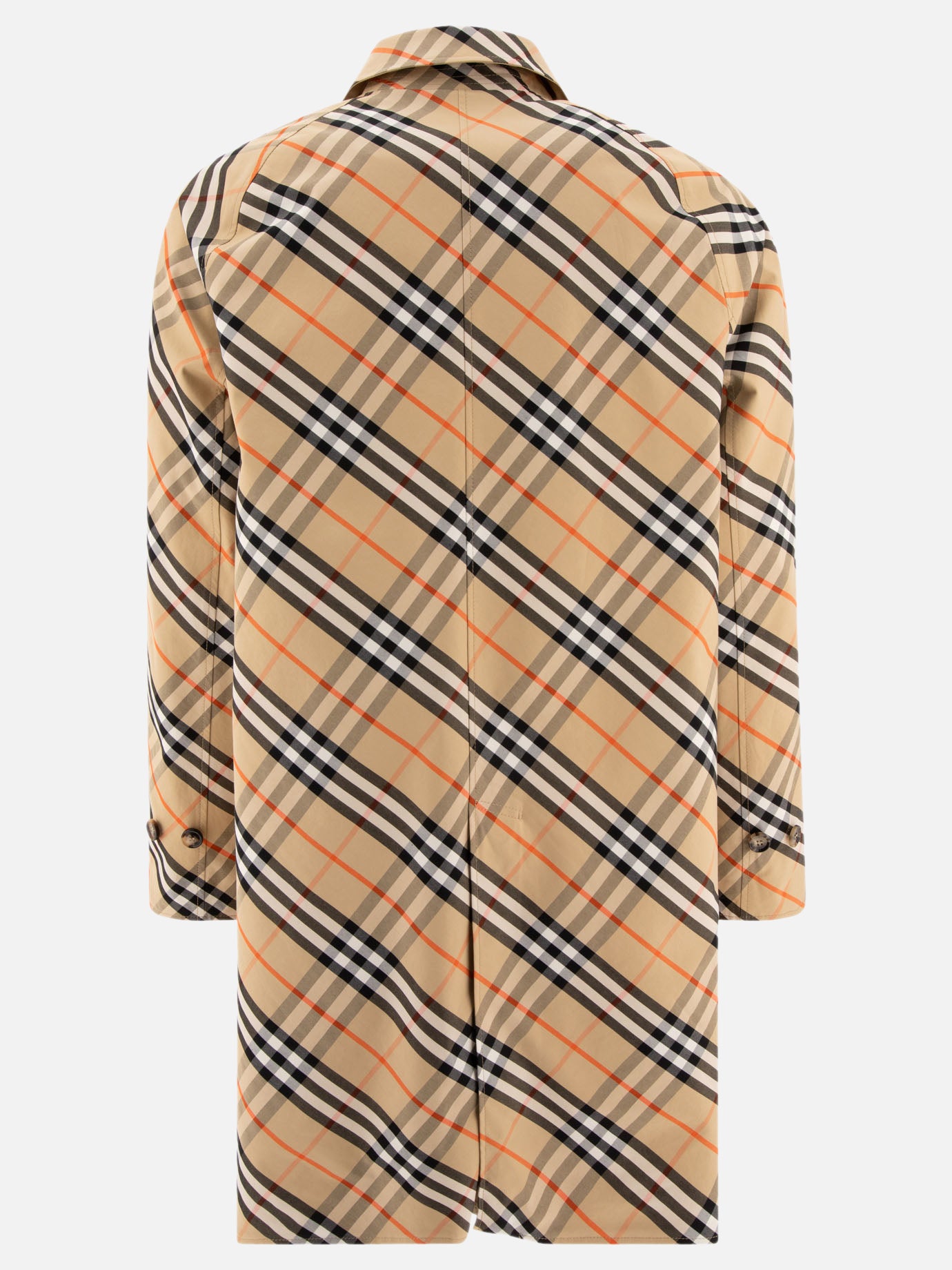 Raincoats & Trench coats Solid colour  Beige - Burberry Men | PDP | VIETTI Online Store | thumbnail_4