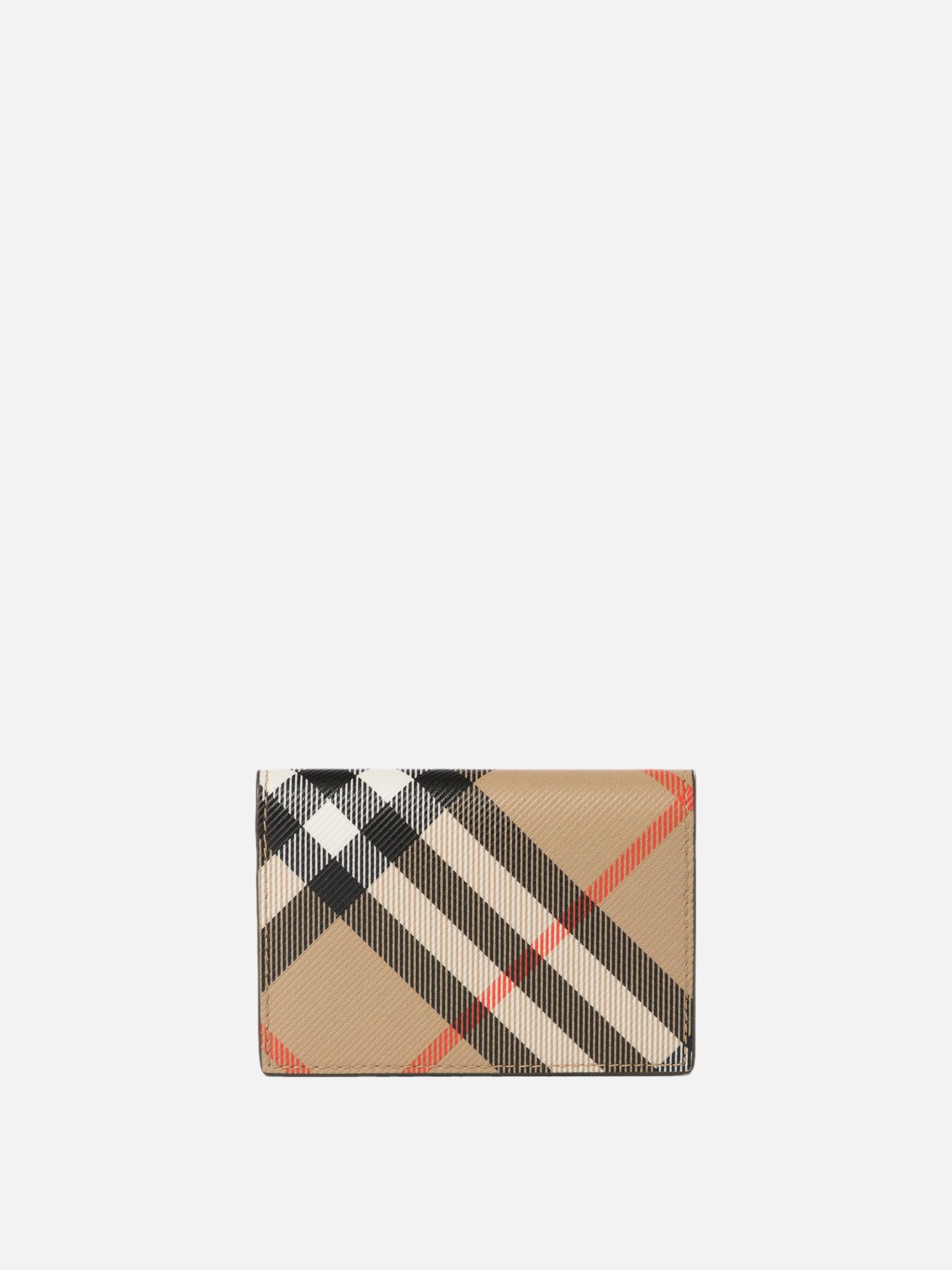 Burberry "Check" bi-fold card holder Beige