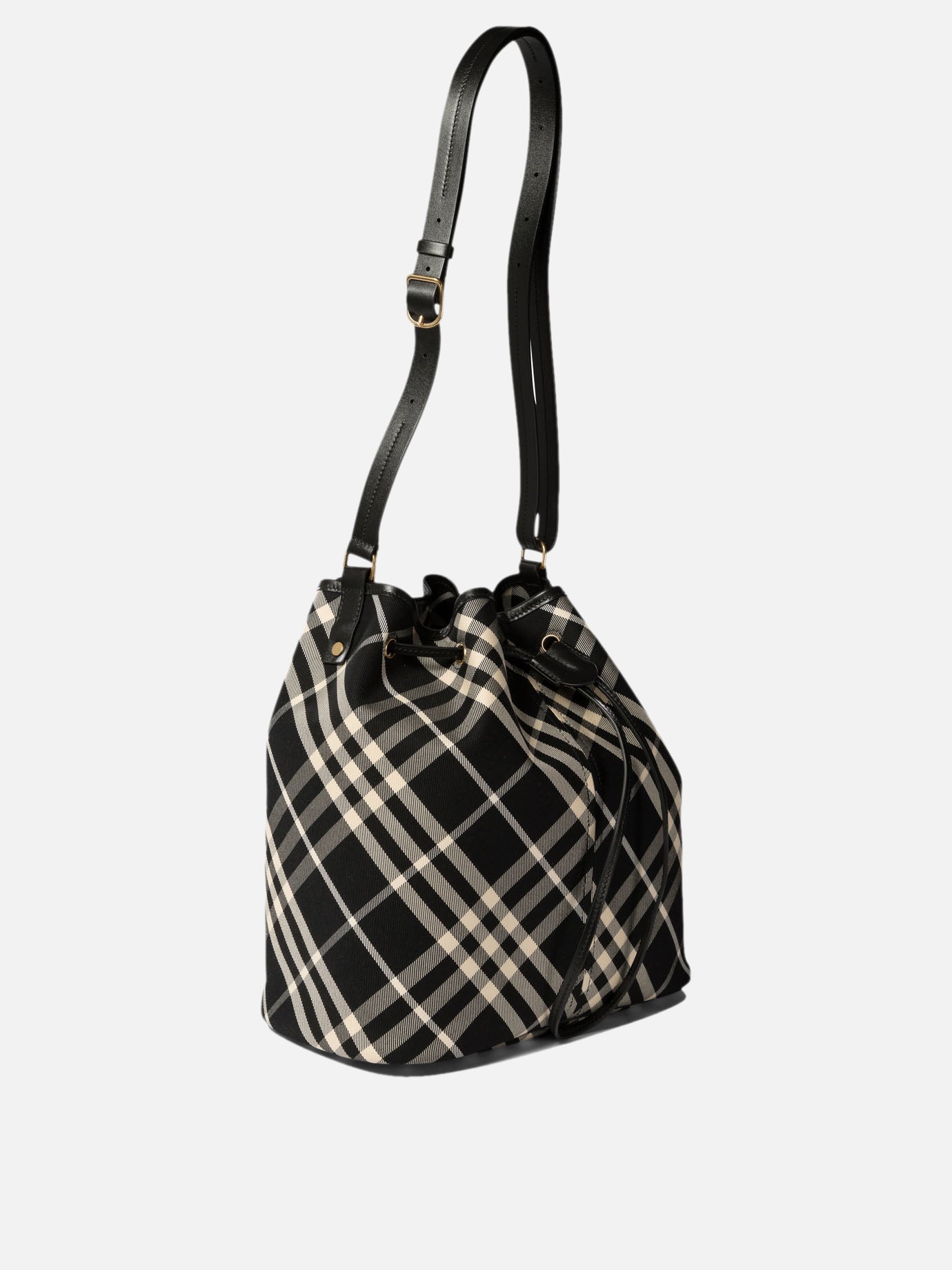 Burberry "Medium Check" bucket bag Black