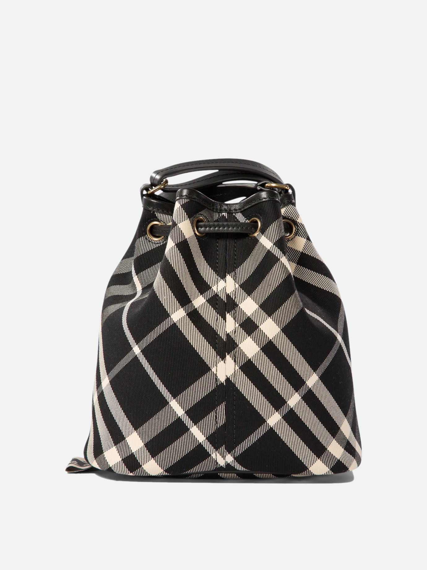 Burberry "Check Mini" bucket bag Black