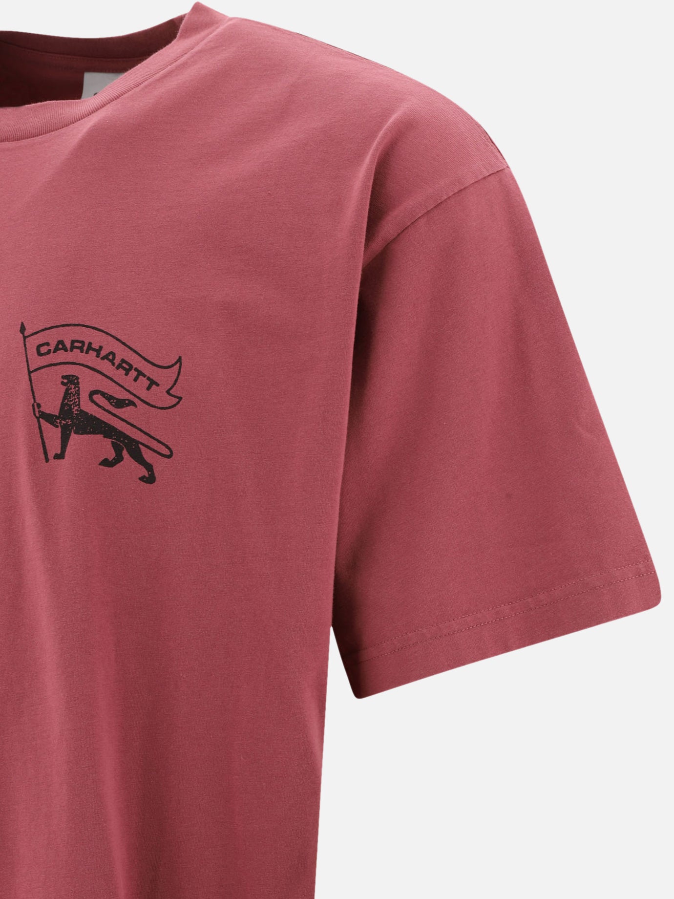 Crewneck t-shirts Solid colour  Fuchsia - Carhartt WIP Men | PDP | VIETTI Online Store | Zoom-Modal_4
