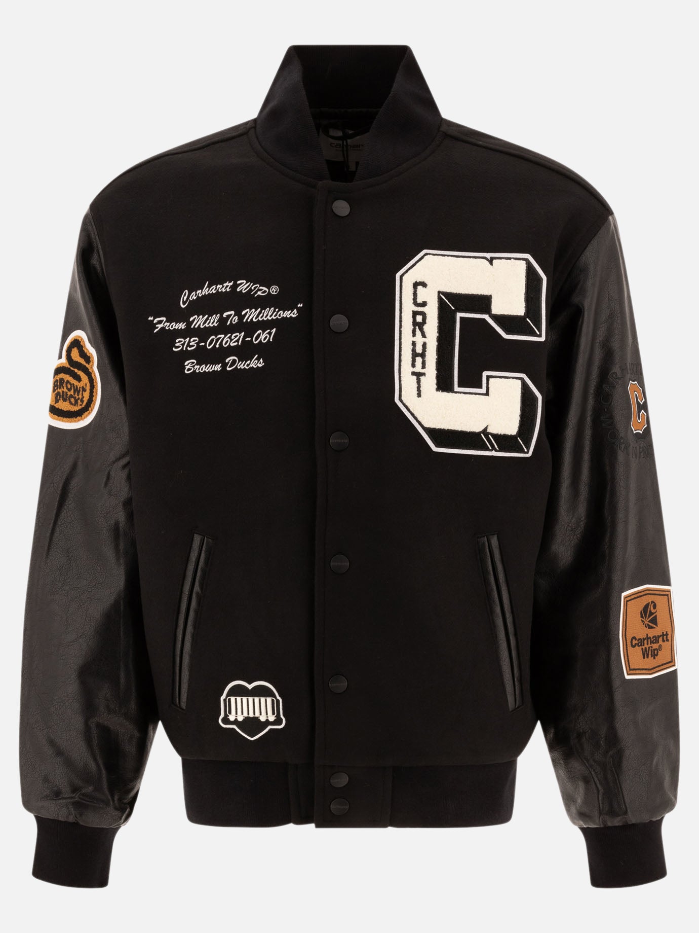 Carhartt WIP "Brown Ducks" bomber jacket Black