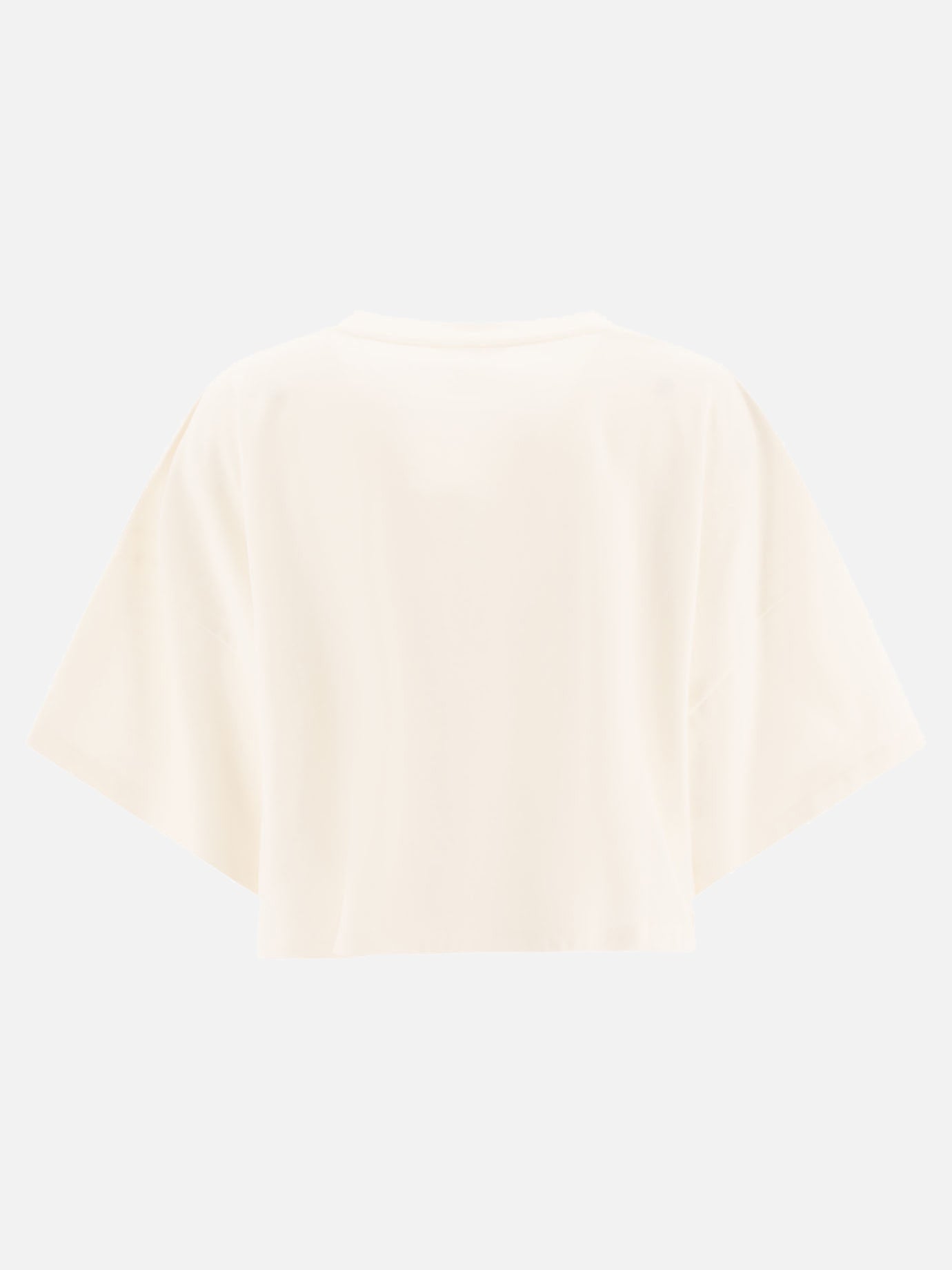 Cropped boxy logo t-shirt