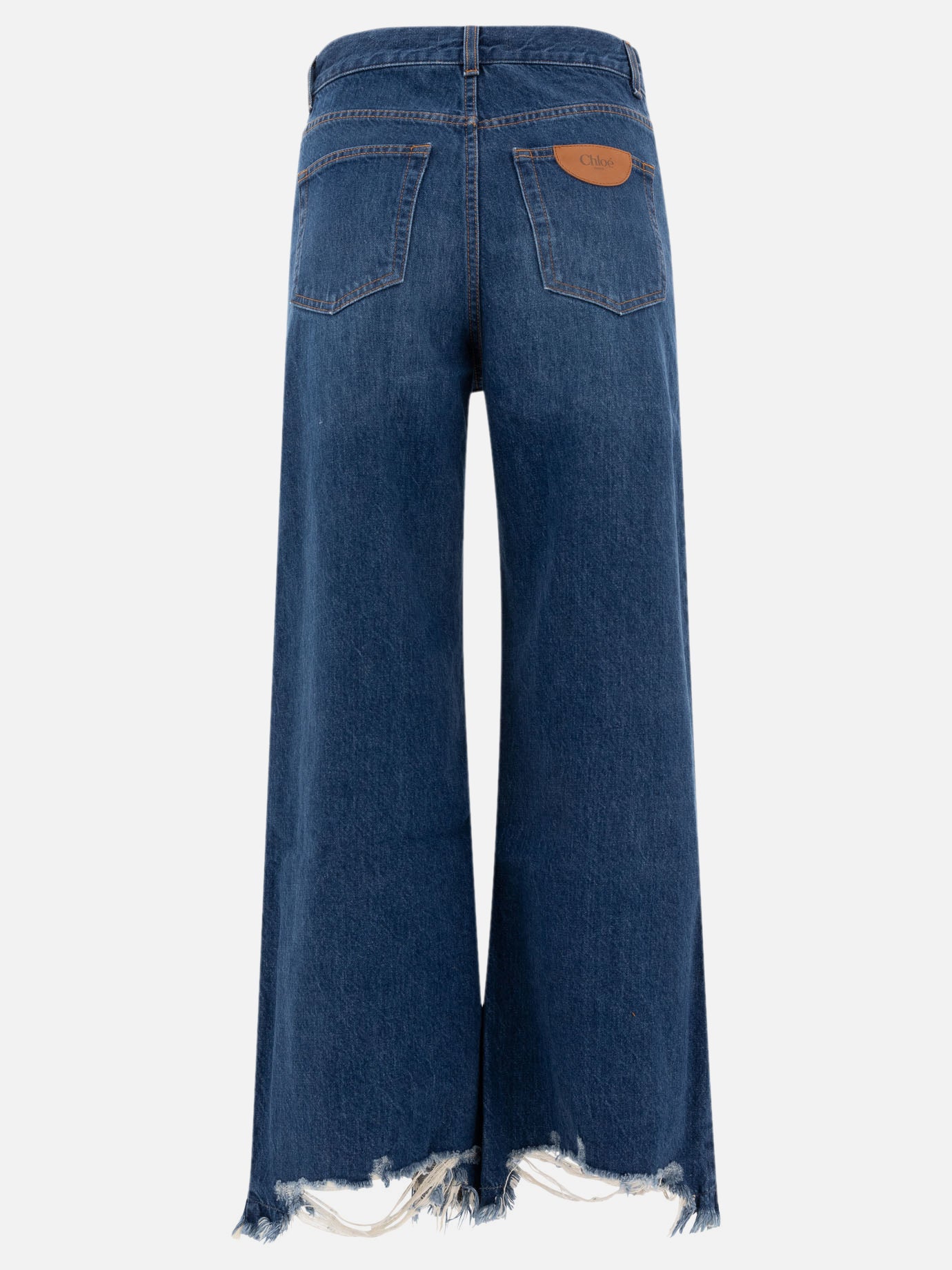 Cropped wide-leg jeans