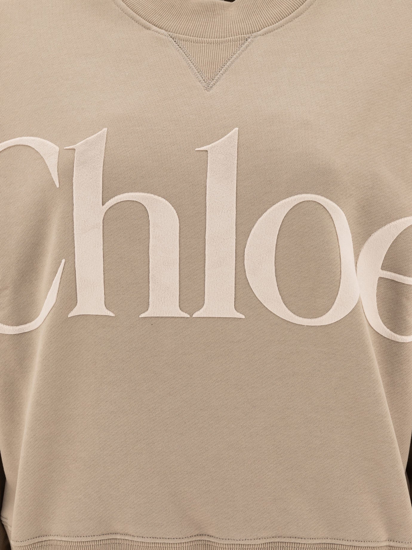 Chloé Cotton fleece sweatshirt Grey