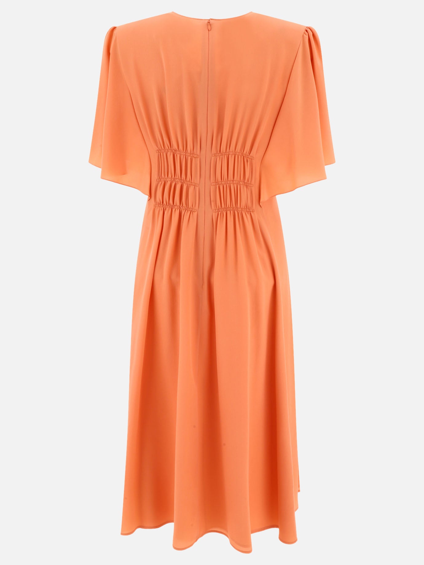 Midi dresses Solid colour  Orange - Chloé Women | PDP | VIETTI Online Store | thumbnail_2