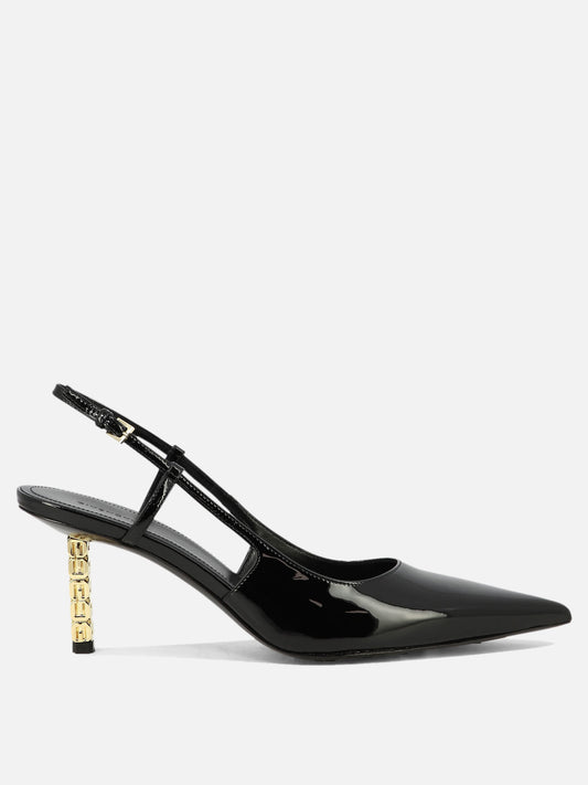 Givenchy "G Cube" 80mm slingback pumps 14583236_38 Black 1