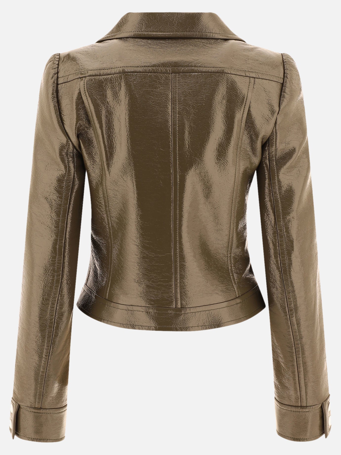 Leather jackets Solid colour  Green - Courrèges Women | PDP | VIETTI Online Store | Zoom-Modal_2
