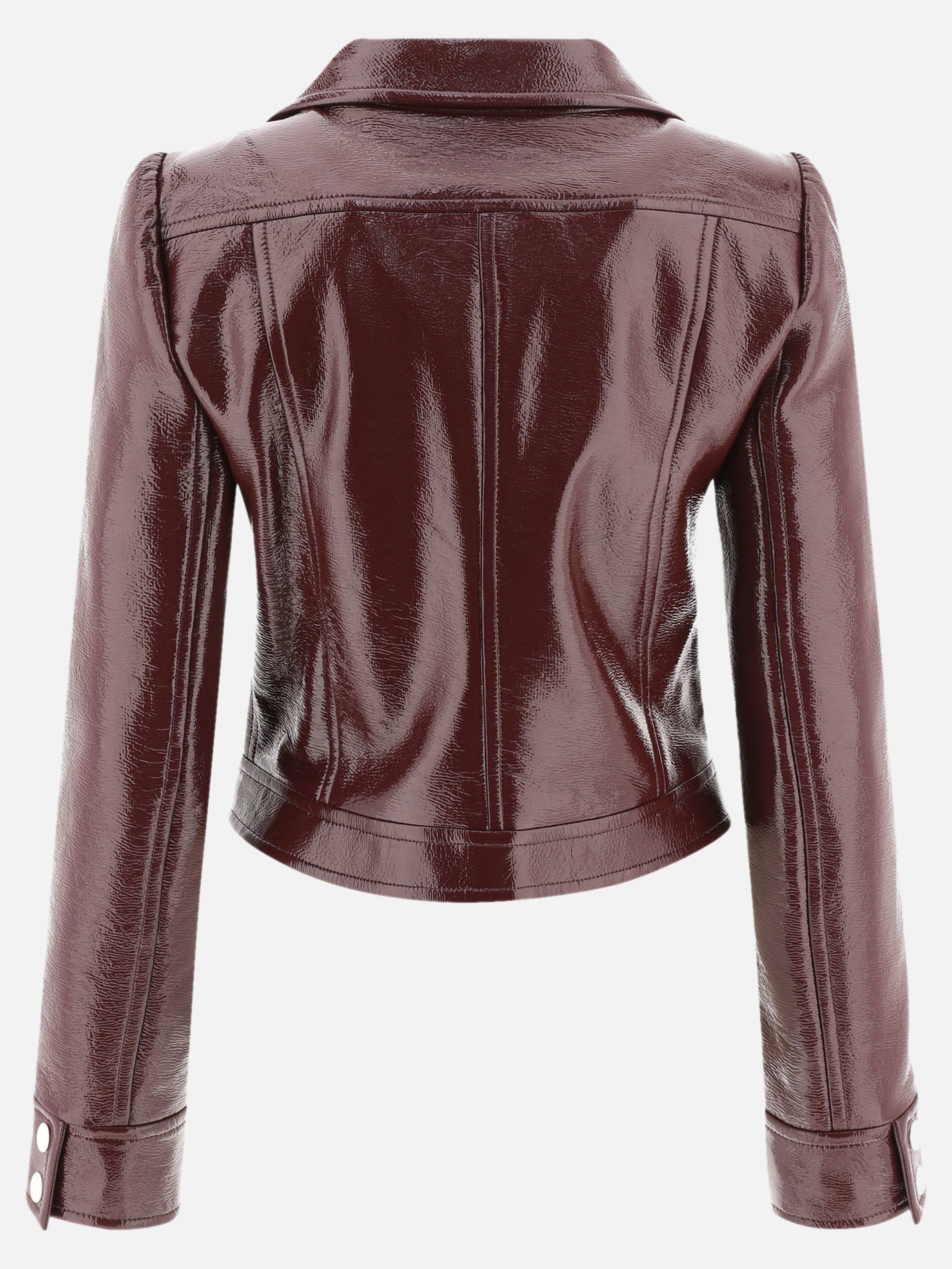 Leather jackets Solid colour  Bordeaux - Courrèges Women | PDP | VIETTI Online Store | thumbnail_2