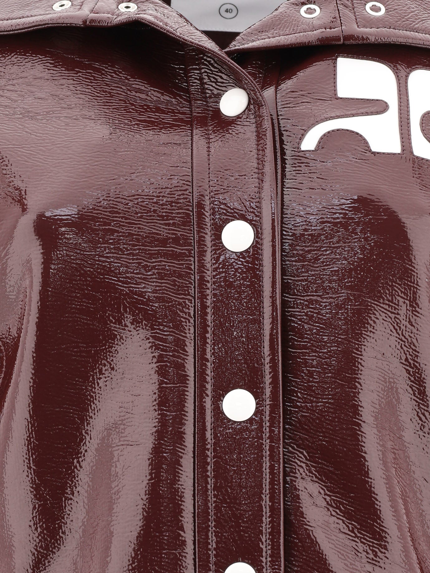 Leather jackets Solid colour  Bordeaux - Courrèges Women | PDP | VIETTI Online Store | Zoom-Modal_3
