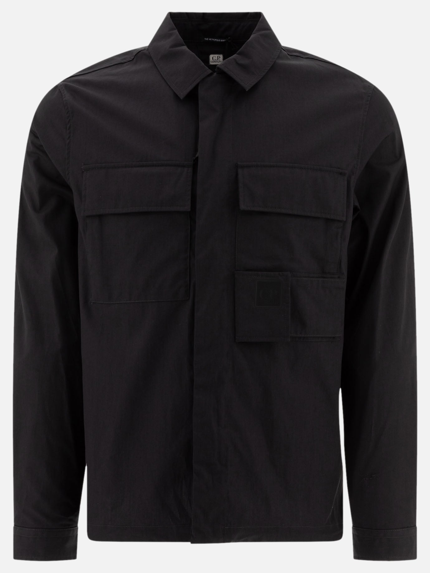 Overshirt jackets Solid colour  Black - C.P. Company Men | PDP | VIETTI Online Store | Zoom-Modal
