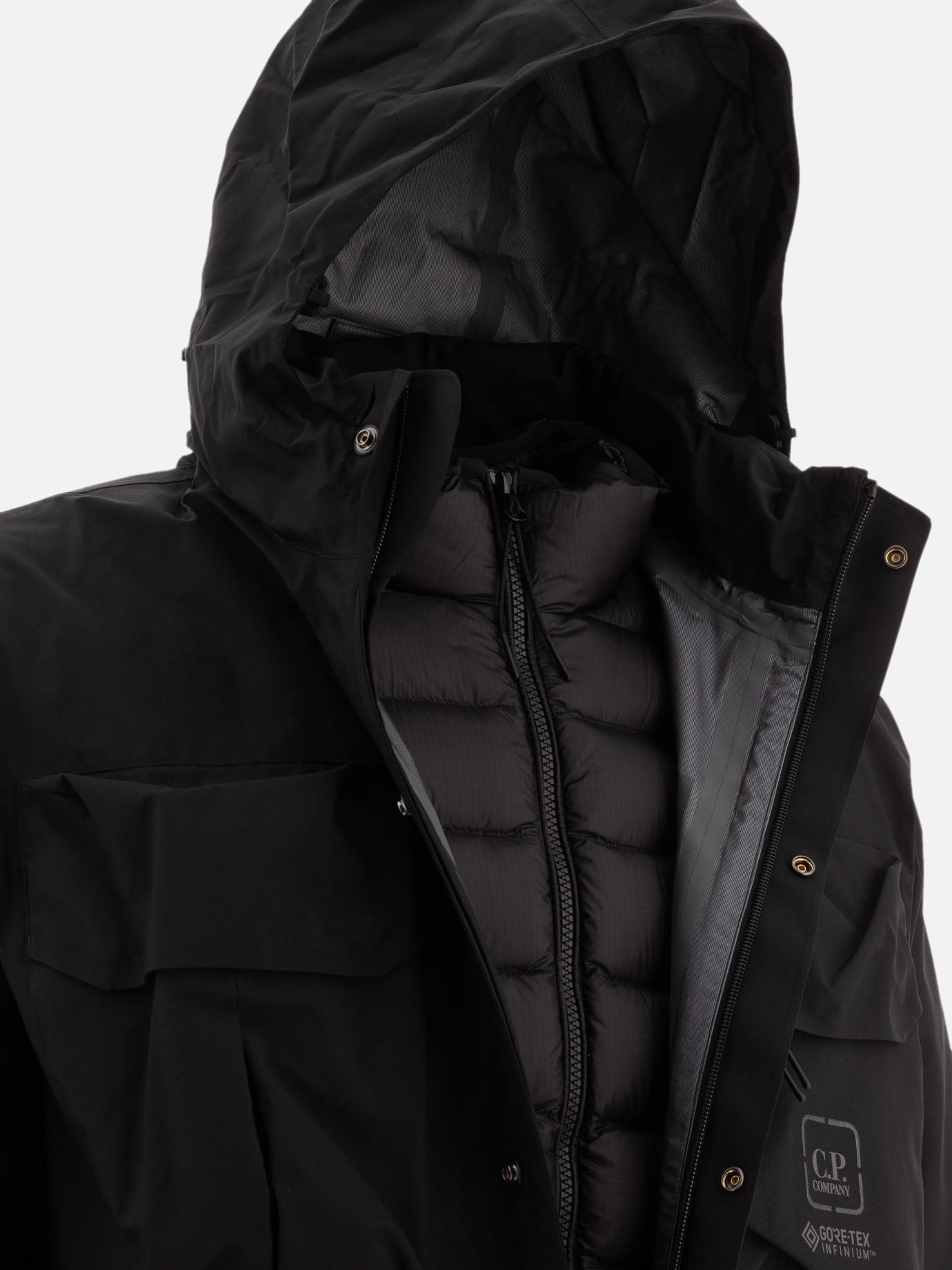 Technical jackets Solid colour  Black - C.P. Company Men | PDP | VIETTI Online Store | thumbnail_4